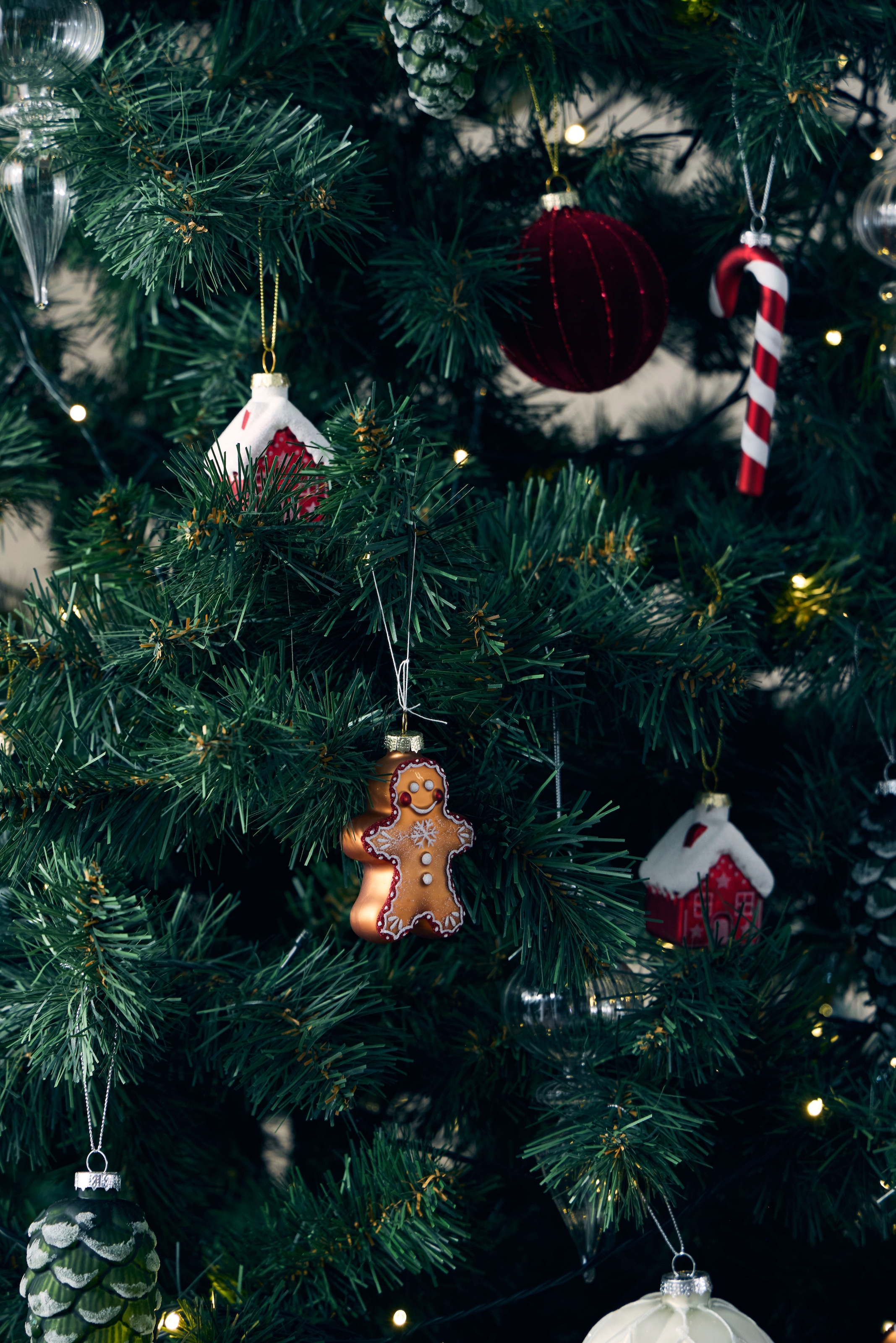 LeGer Home by Lena Gercke Christbaumschmuck »Glashänger Zapfen« mit Glitzereffekt