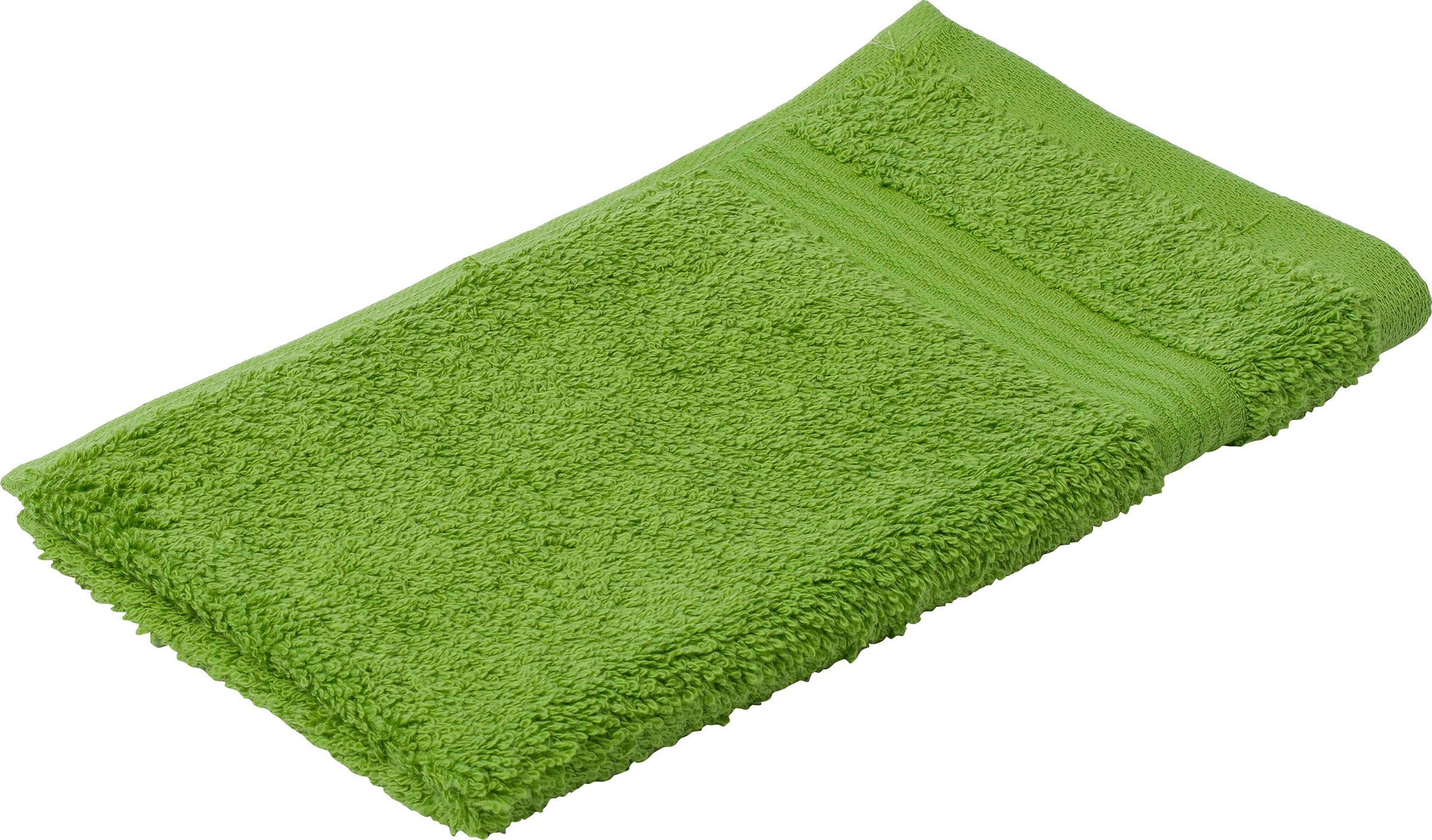Gaestehandtuecher »New York« im Set, moderne Uni-Farben, mit strukturierter Borte, reine Baumwolle grün Frottier, Obermaterial: 100% Baumwolle B/L: 