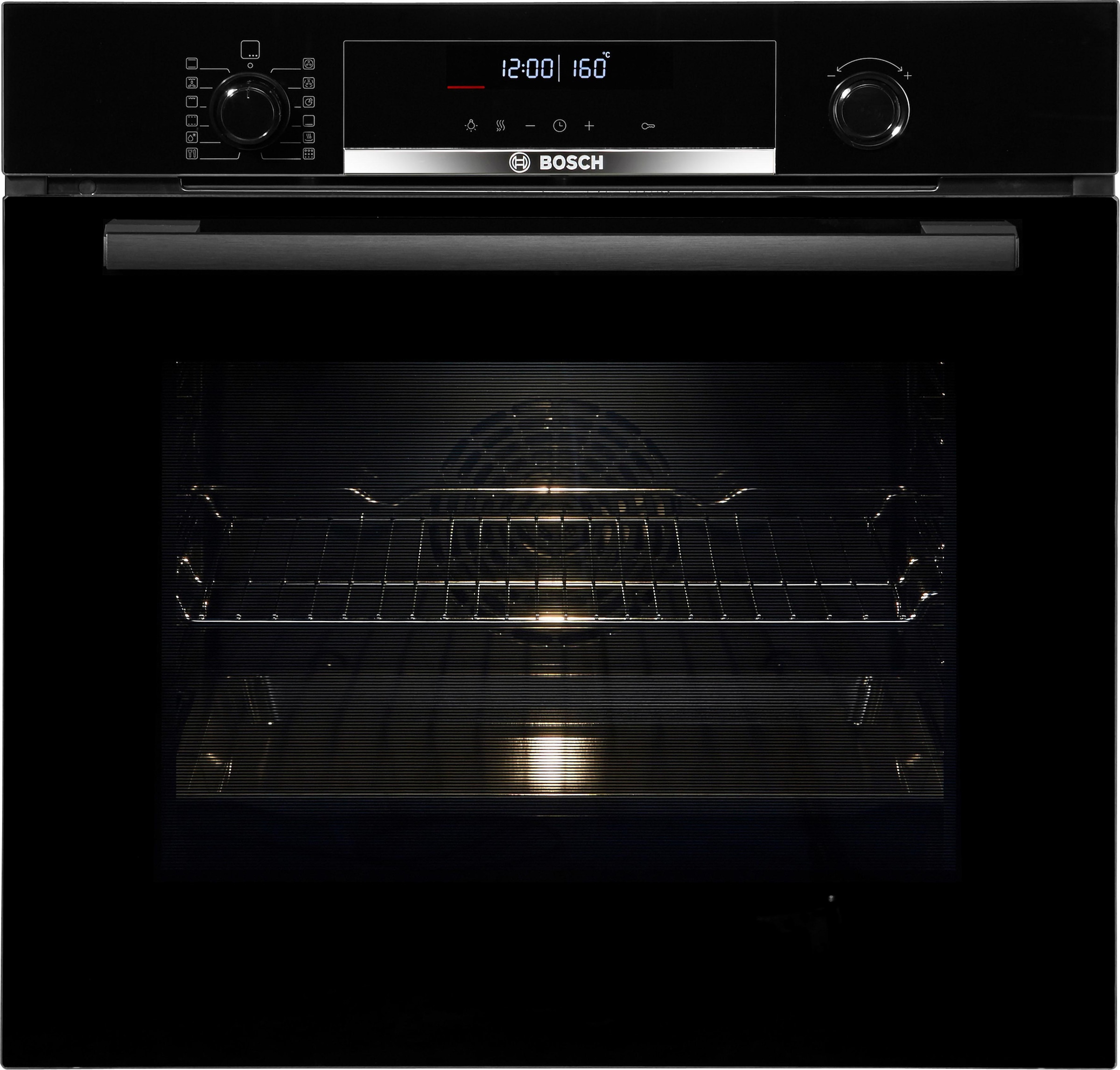 4. Bild von BOSCH Pyrolyse Backofen »HBA578BS0«, Serie 6, HBA578BB0, mit Teleskopauszug nachrüstbar, Pyrolyse-Selbstreinigung