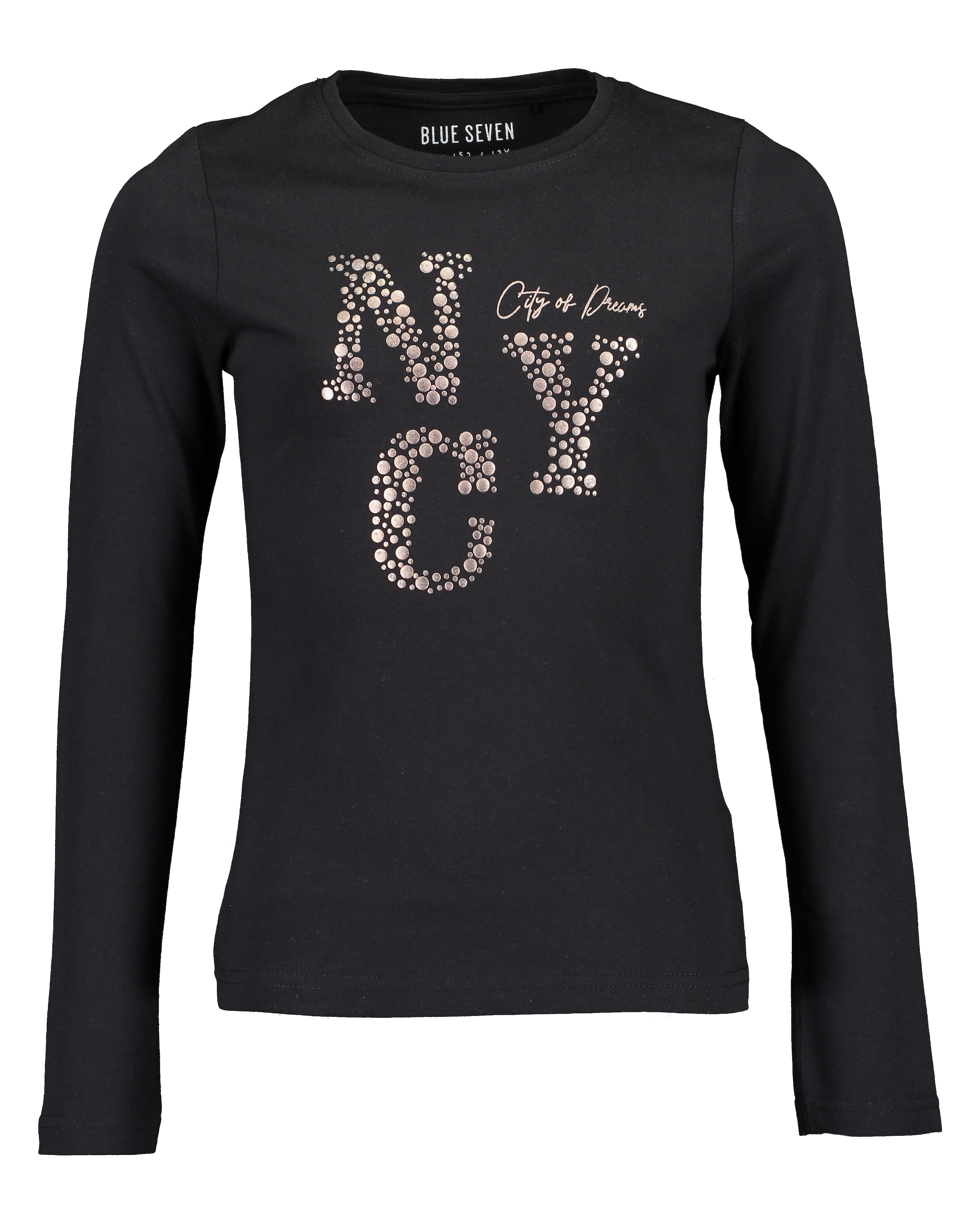 Blue Seven Langarmshirt Packung, 2 Stk. tlg. mit coolen Folienprints  im NYC-Design