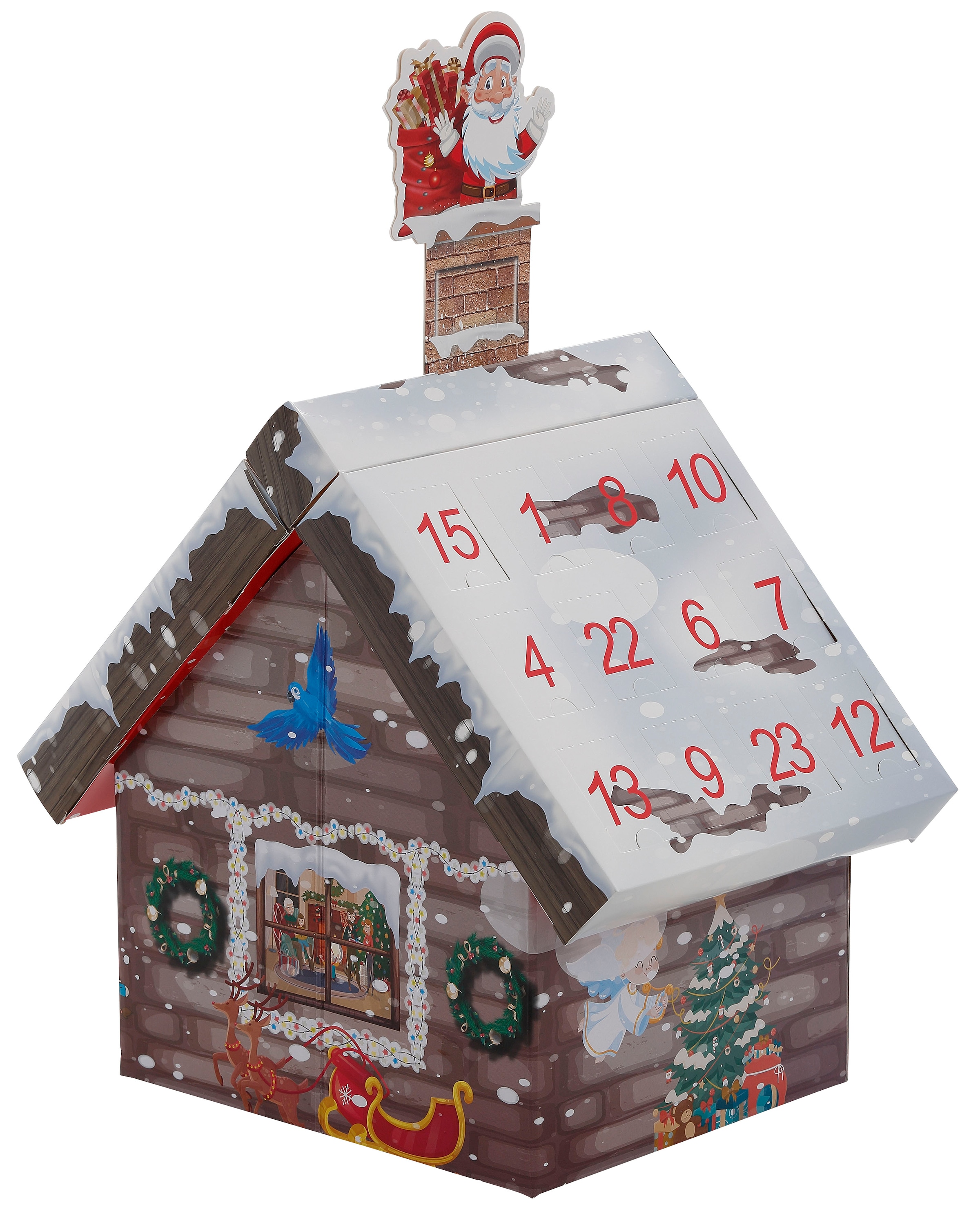 my home Erwachsene, Weihnachtsdeko«, Adventskalender %Sale handdekorierte im Mini-Glaskugeln Adventskalender-Haus für jetzt »Roana, Minifiguren, mit