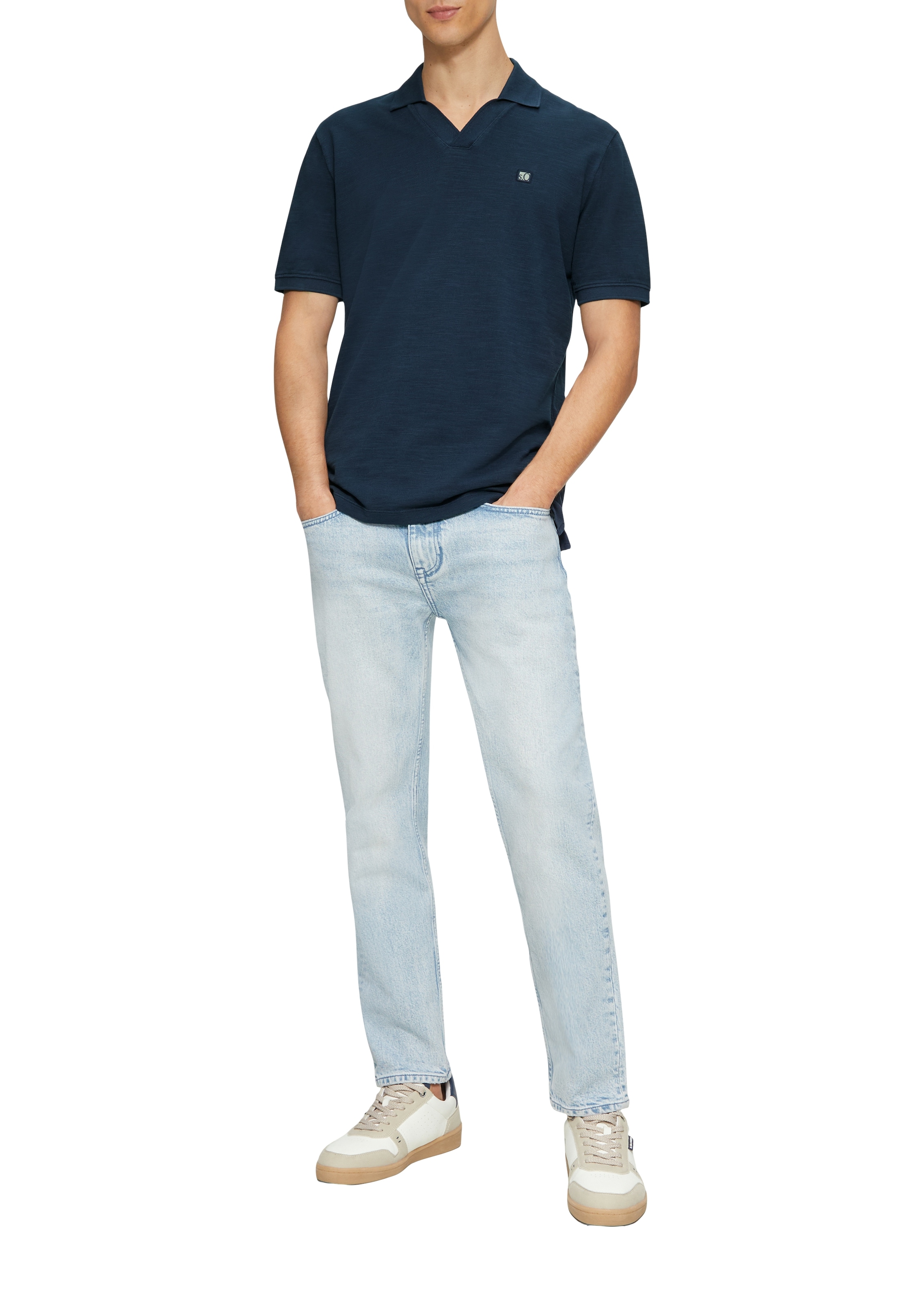s.Oliver Poloshirt, mit Logo Stickerei