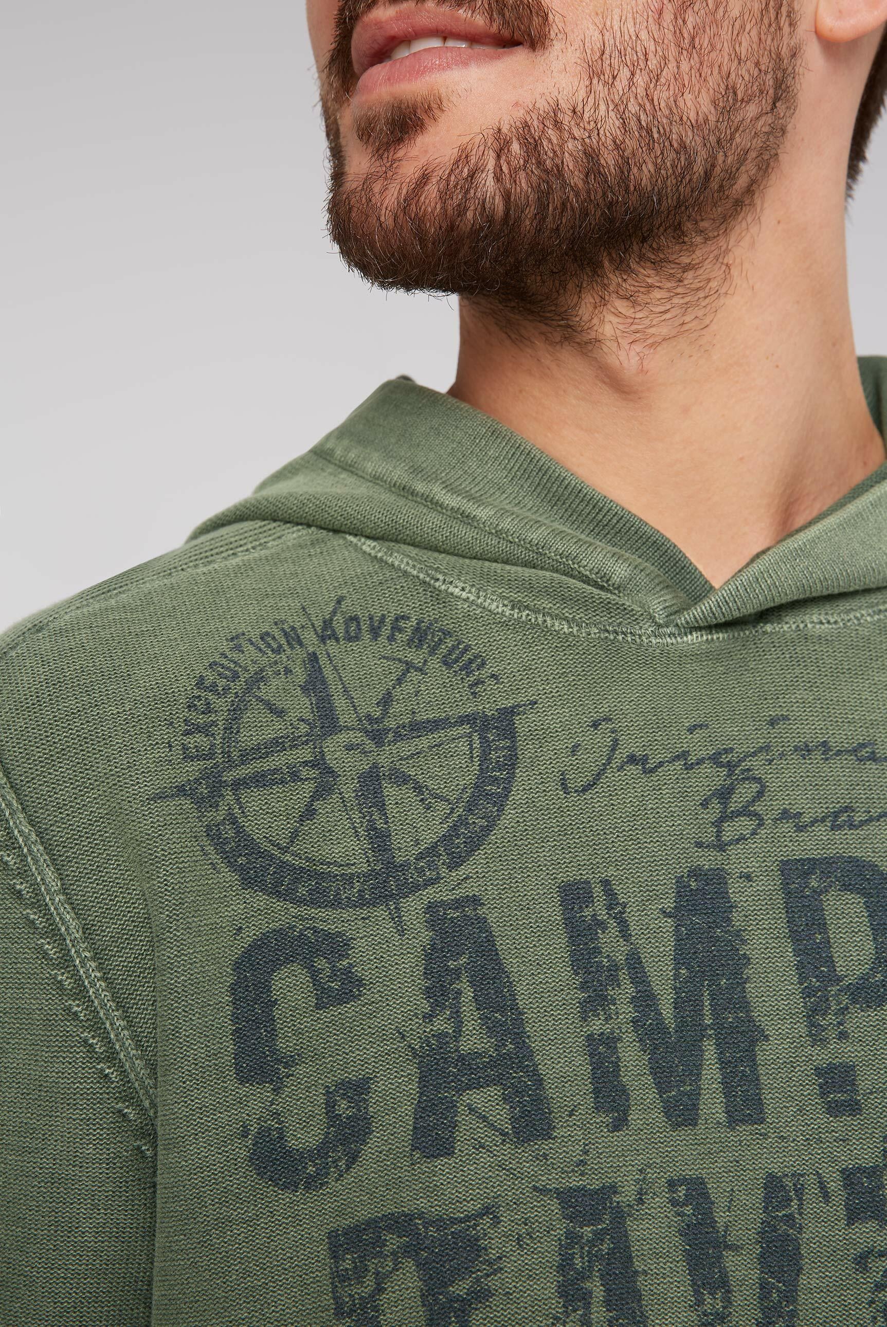 CAMP DAVID Kapuzenpullover, in Linksstrick
