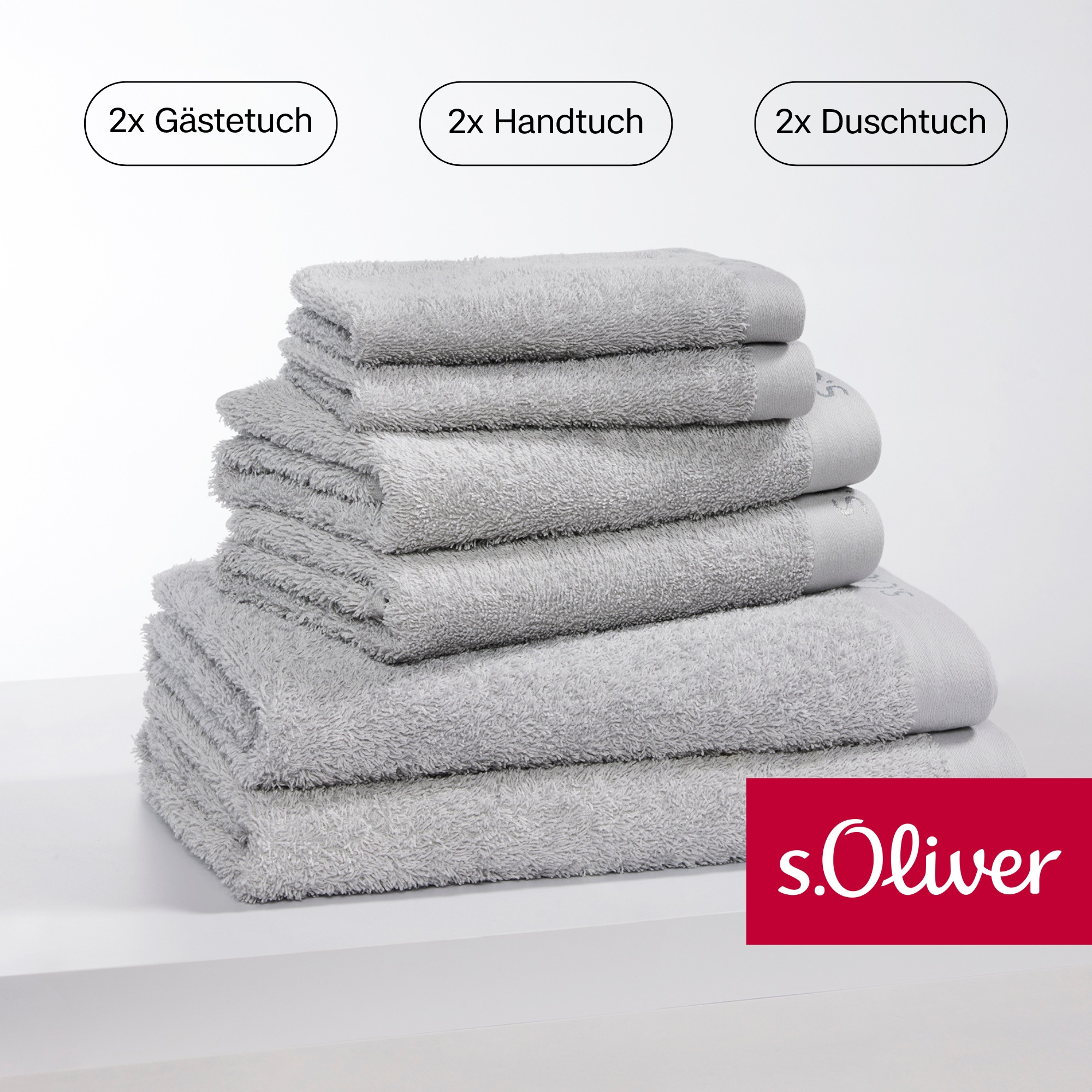 s.Oliver Handtuch Set »s. Oliver, besonders weich und saugfähig,«, (Set, 6 günstig online kaufen