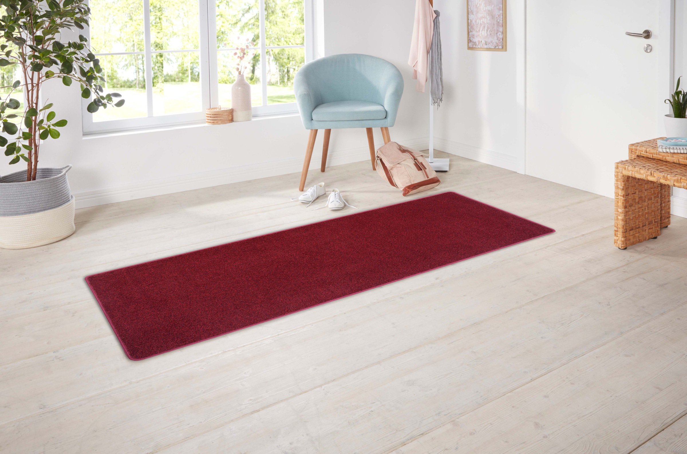 Hanse Home Exclusiv Läufer »Liberty«, rechteckig, 7 mm Höhe, Uni-Meliert, r günstig online kaufen