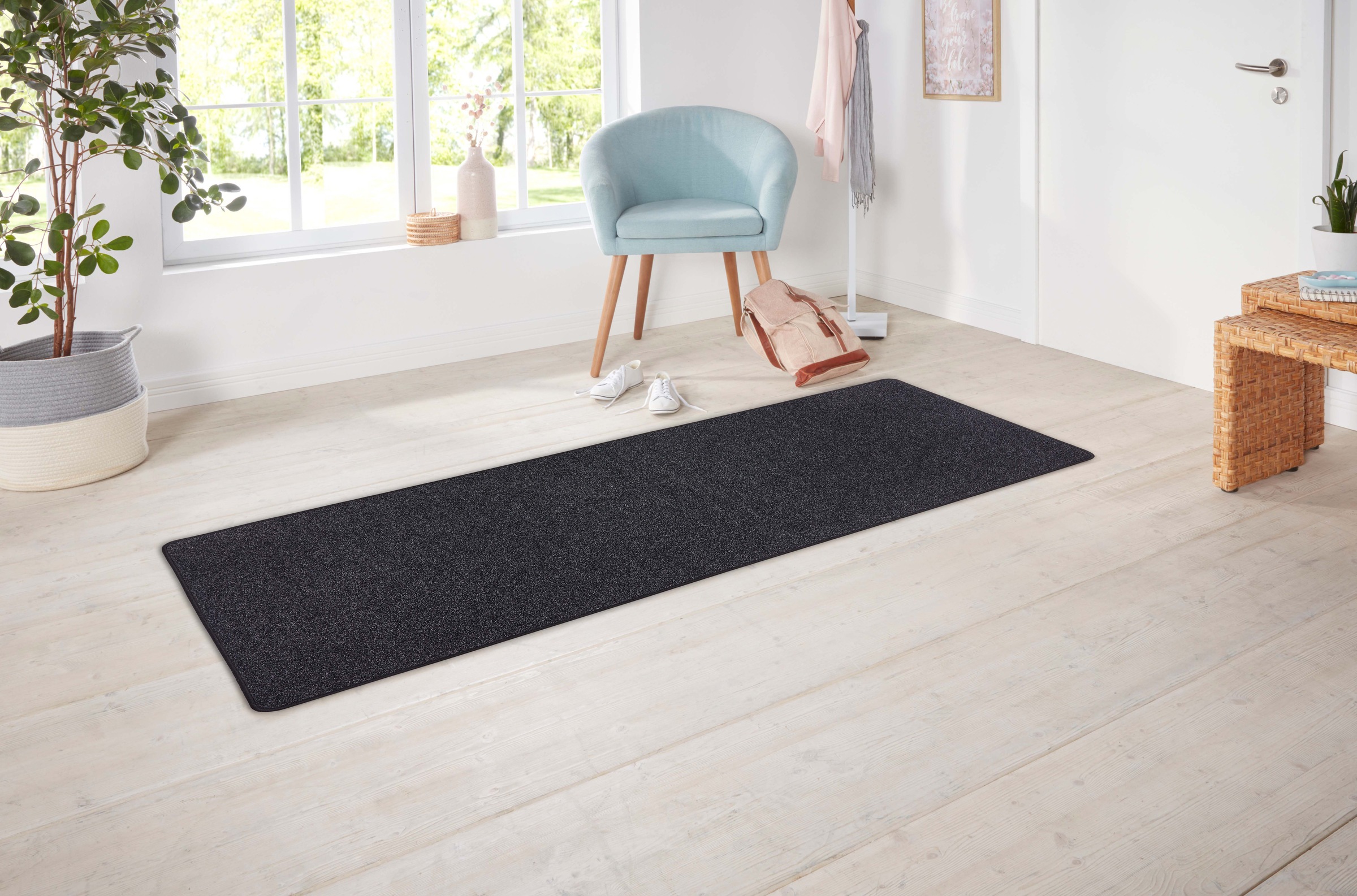 Hanse Home Exclusiv Läufer »Liberty«, rechteckig, 7 mm Höhe, Uni-Meliert, r günstig online kaufen