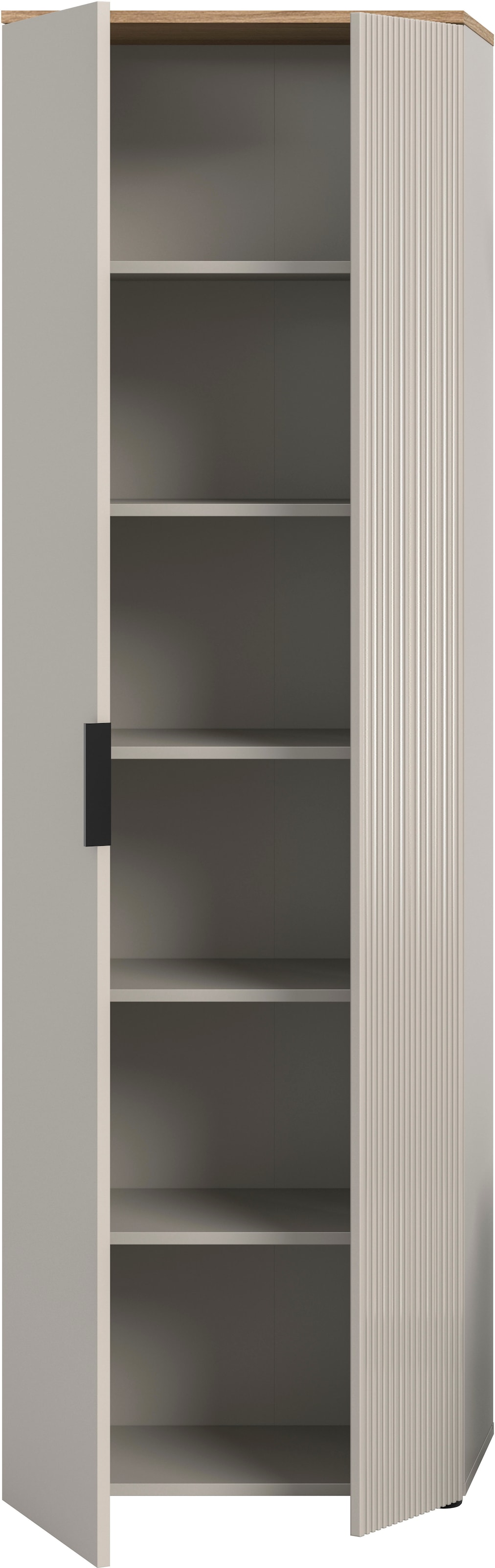 INOSIGN Garderobenschrank »EDIL, Höhe 190cm, 2 Türen, 5 Böden, 6 Fächer« moderne Farbkombination, Platz für ca. 18 Paar Schuhe,  Kleiderschrank, Flurschrank, Hochschrank, Stauraumschrank