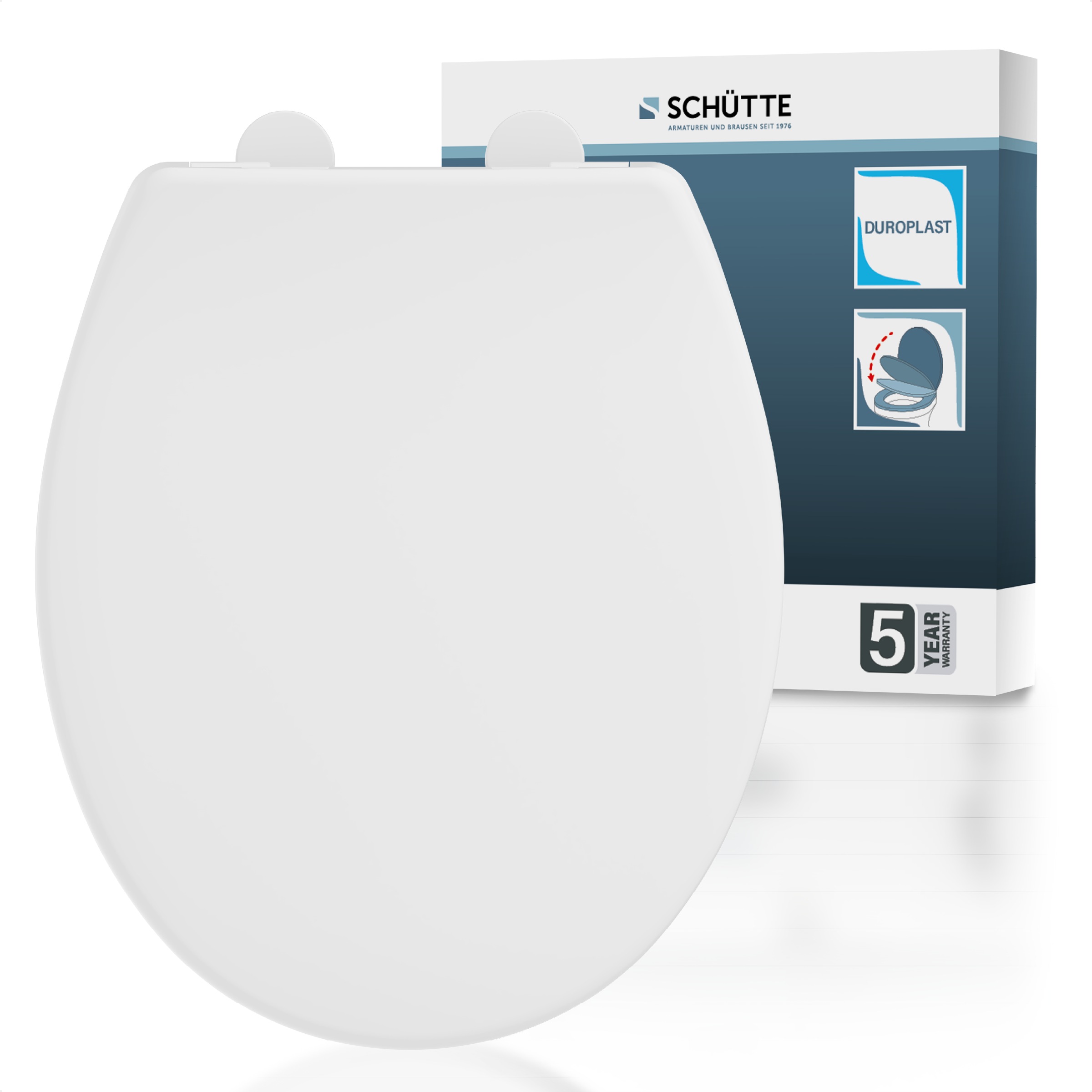 Schütte WC-Sitz »WHITE« Duroplast, WC-Sitz, Absenkautomatik, belastbar bis günstig online kaufen