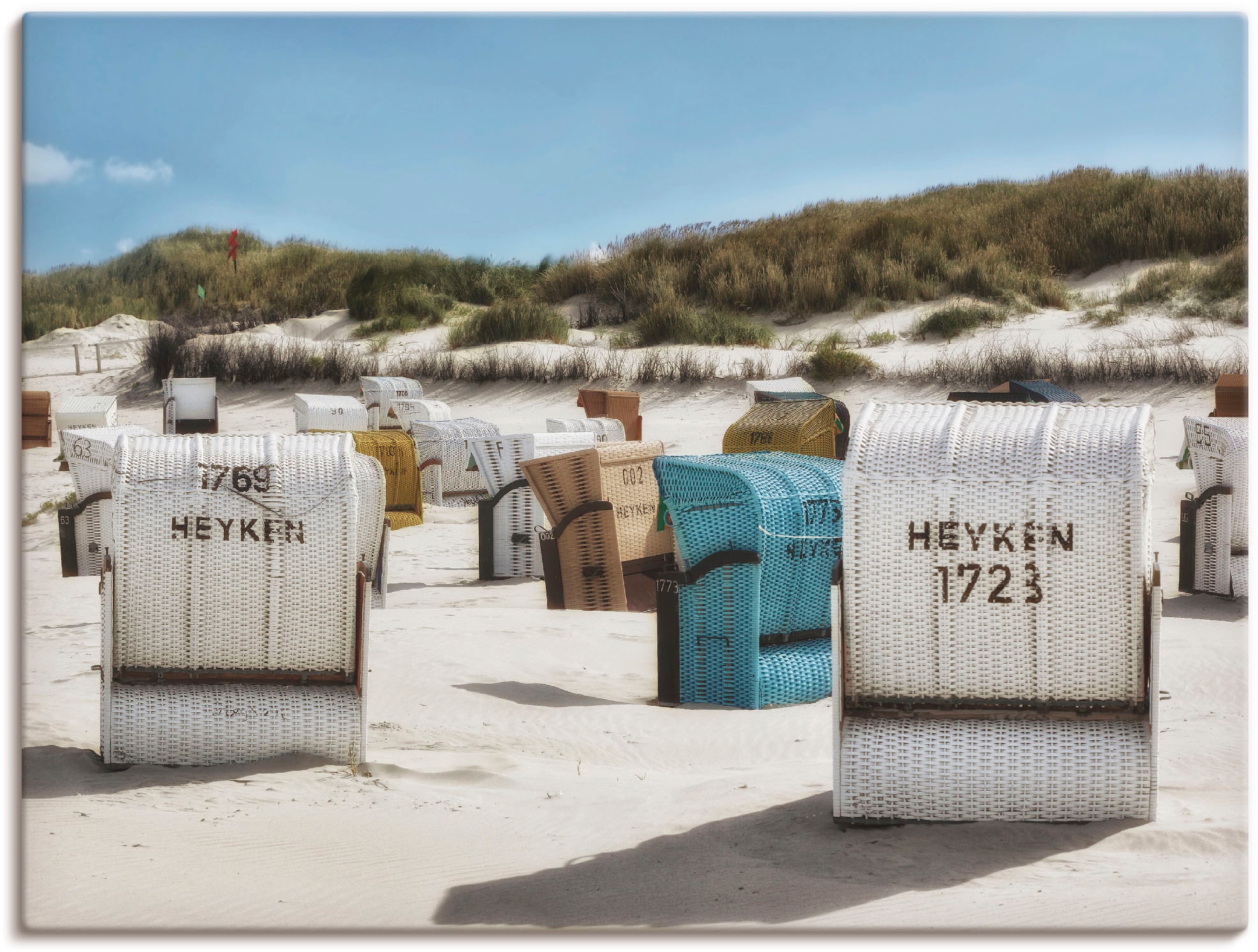 Artland Wandbild »Ein Tag am Meer«, Strand, (1 St.), als Leinwandbild, Post günstig online kaufen