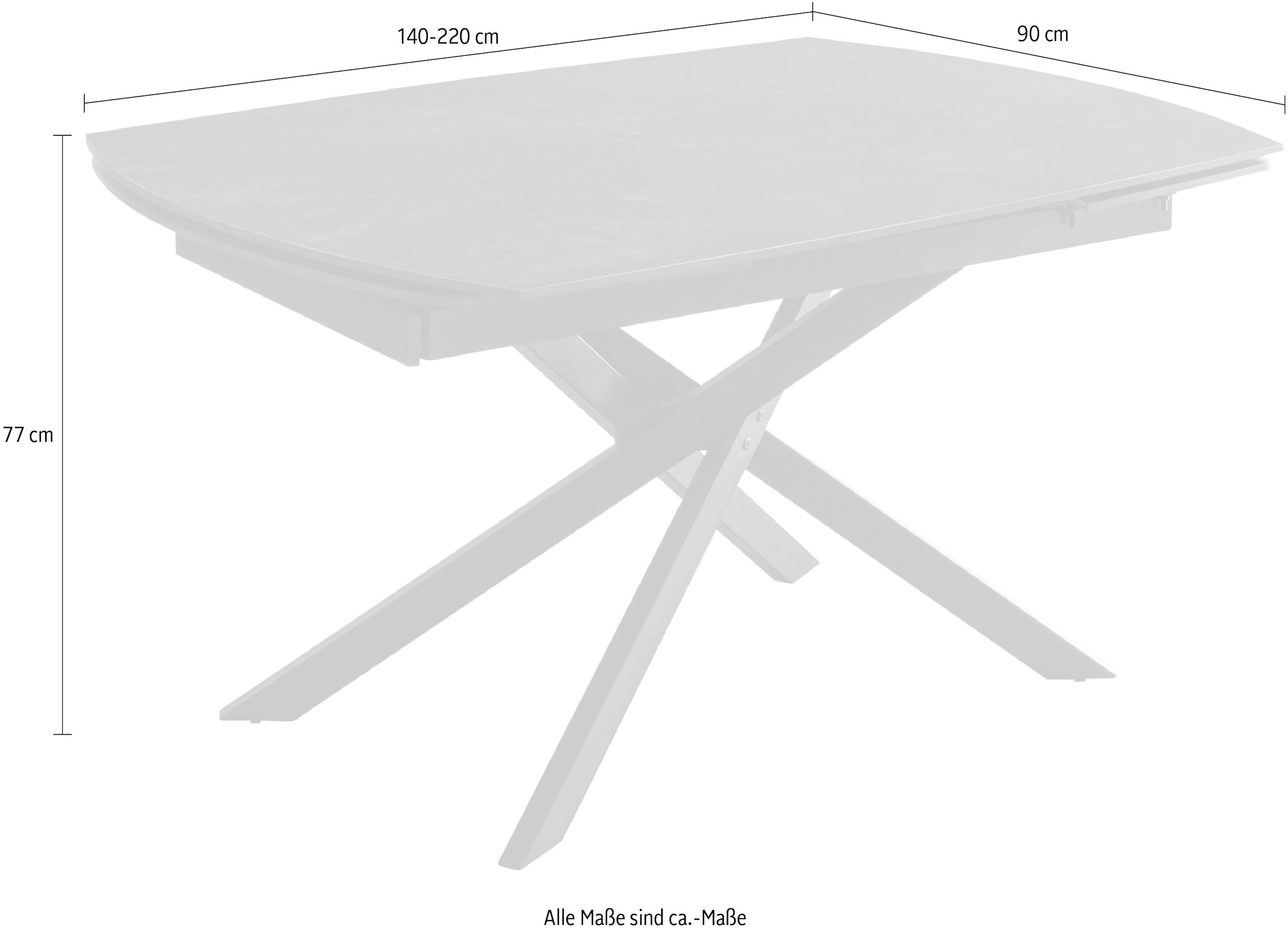 Home affaire Esstisch »Pietra«