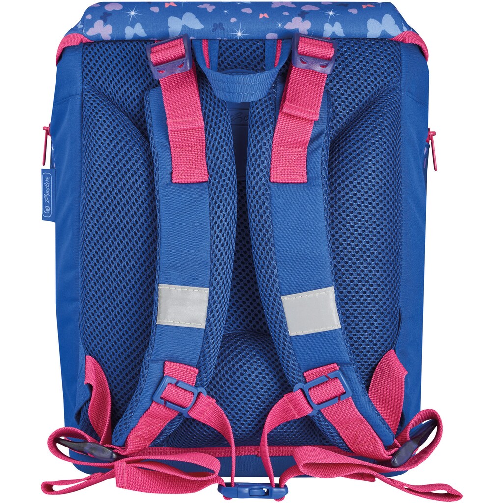 Herlitz Schulrucksack »SoftLight Plus Butterfly«, Reflektoren-Floureszierende Flächen