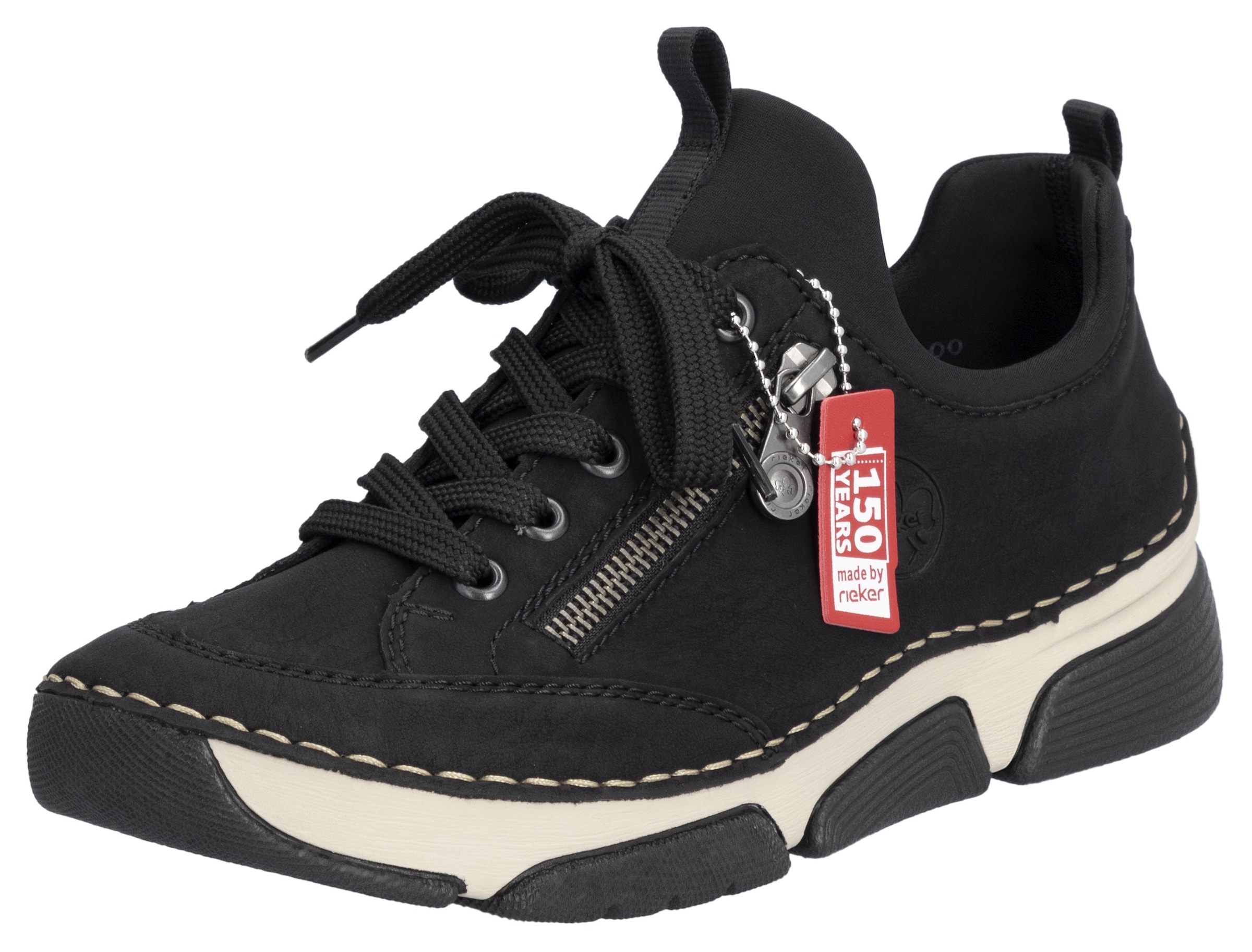 Rieker Slip-On Sneaker, Schlupfschuh, Halbschuh, Freizeitschuh mit weicher Innensohle