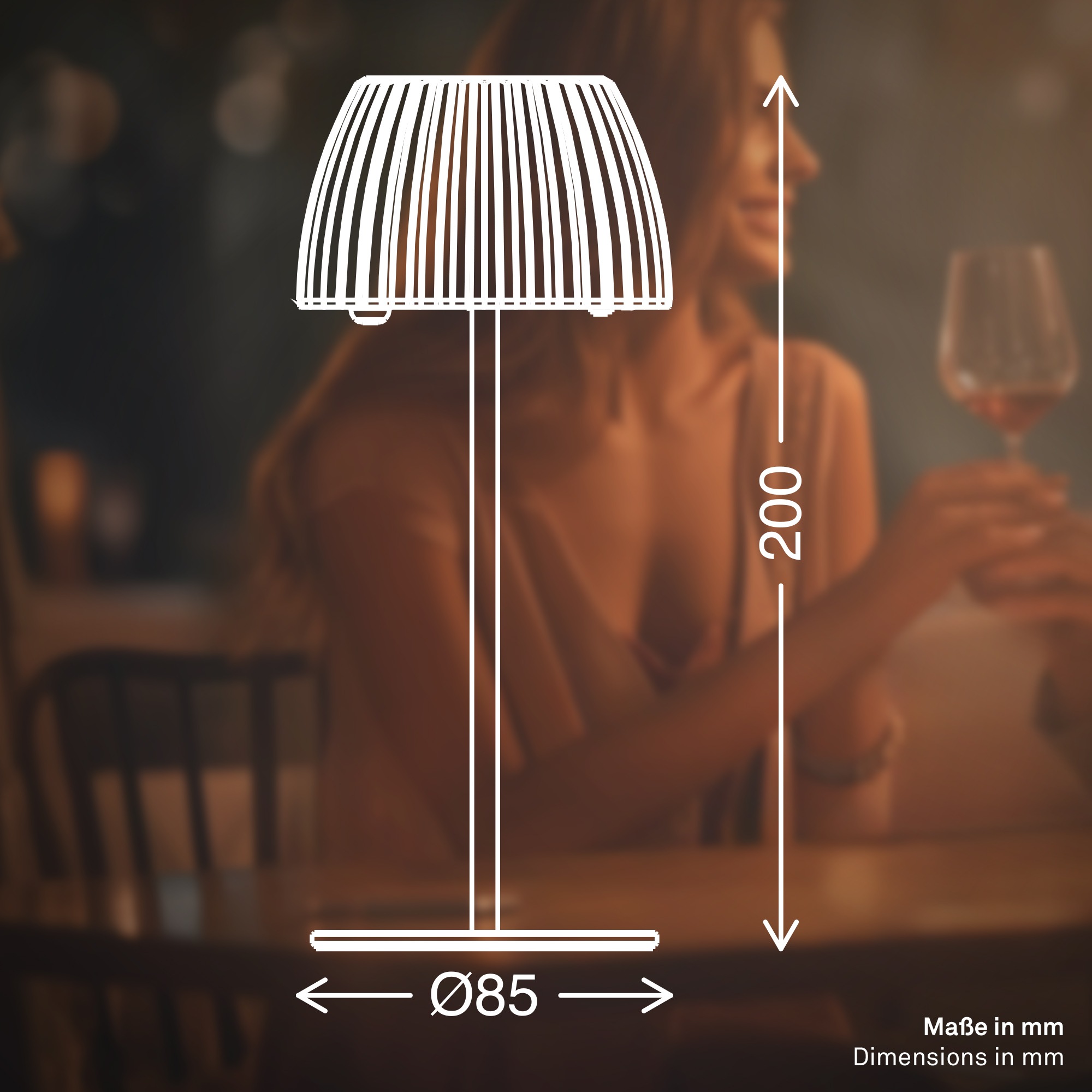 Briloner Leuchten LED Tischleuchte »Akku LED Tischleuchte, mini, anthrazit«