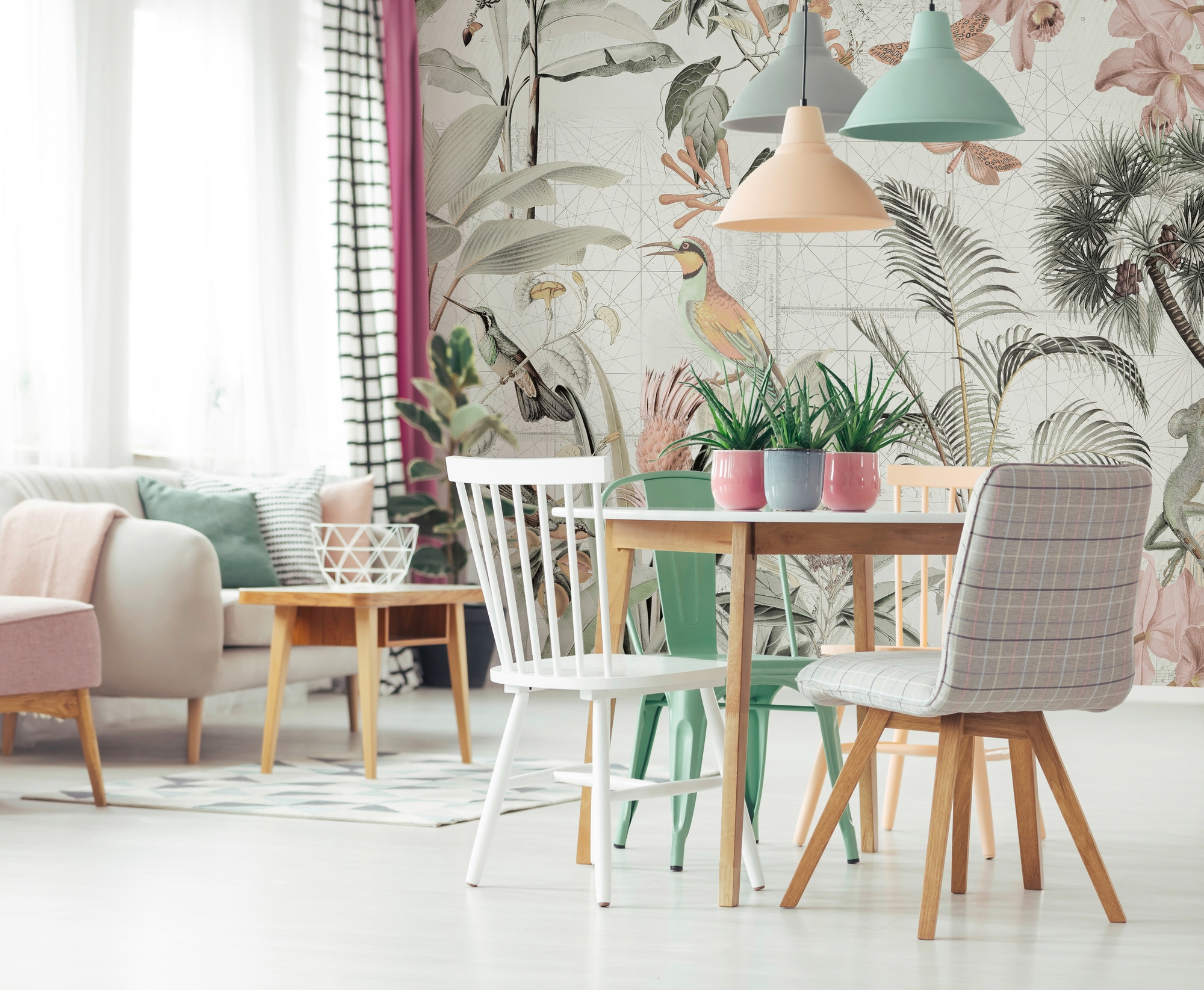 living walls Fototapete »ARTist Tropical Paradise« Vlies, Wand, Schräge