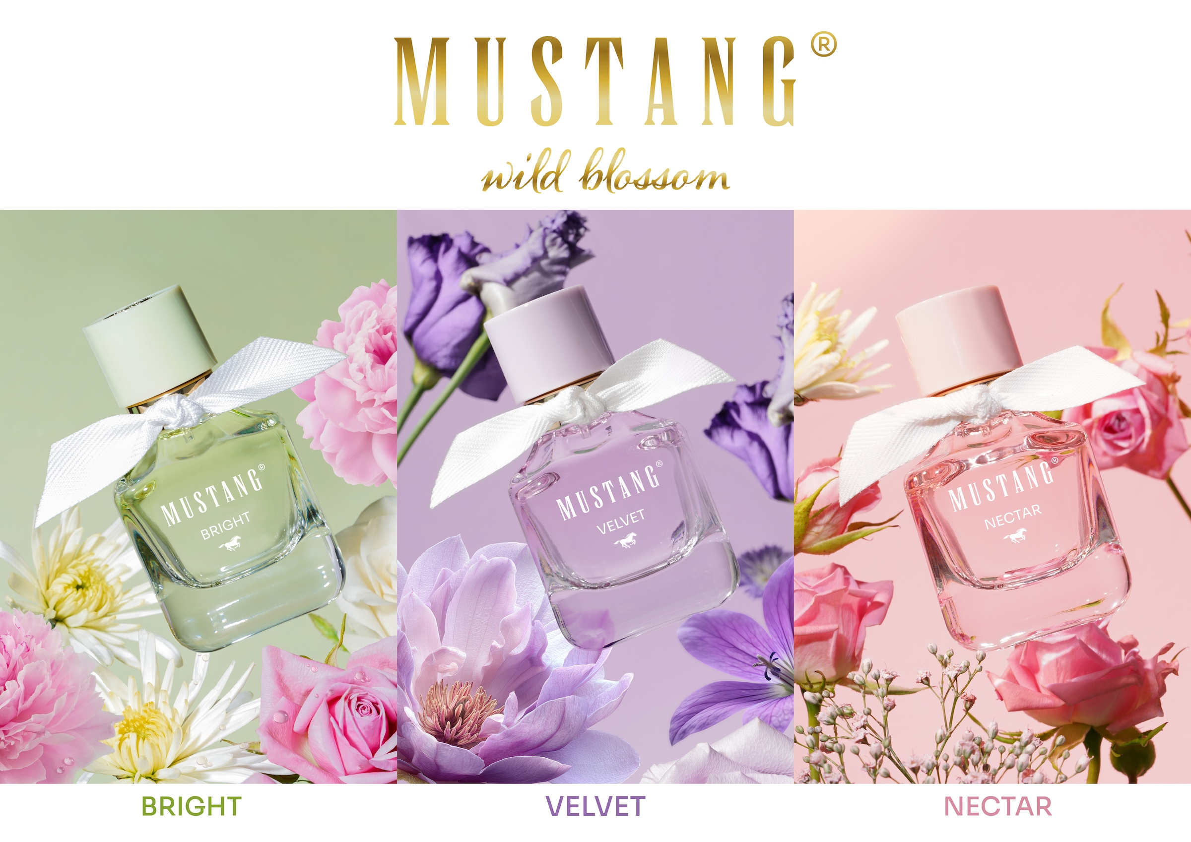 MUSTANG Eau de Parfum »WILD BLOSSOM BRIGHT FOR HER EDP« 30 ml