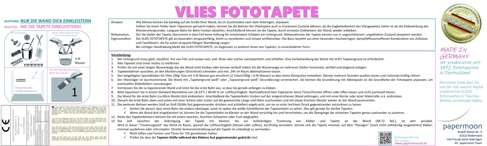 Papermoon Fototapete »Love Graffiti Wand« günstig online kaufen