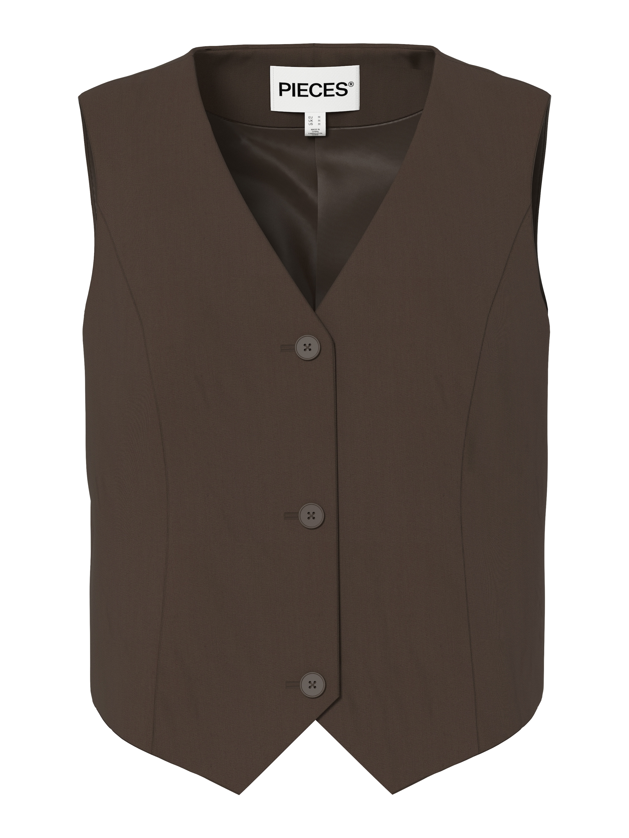 pieces Anzugweste »PCBOSELLA VEST NOOS BC« Materialmix