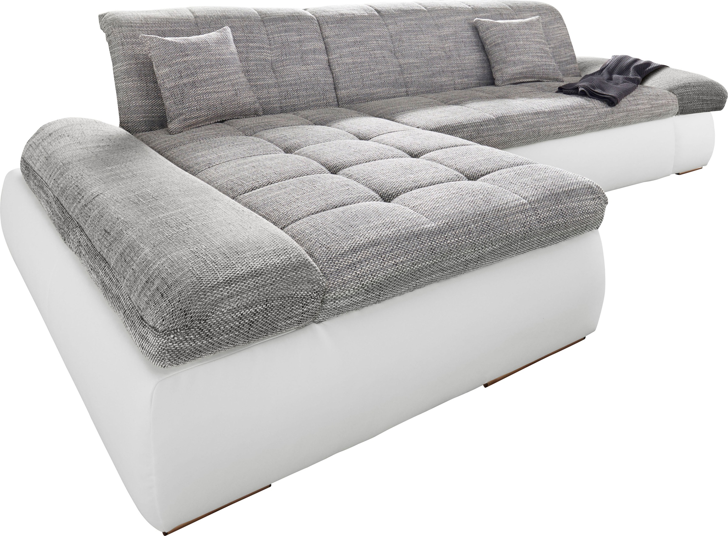 DOMO collection Ecksofa »PB Moric wahlweise mit Bettfunktion + Armteilverst günstig online kaufen