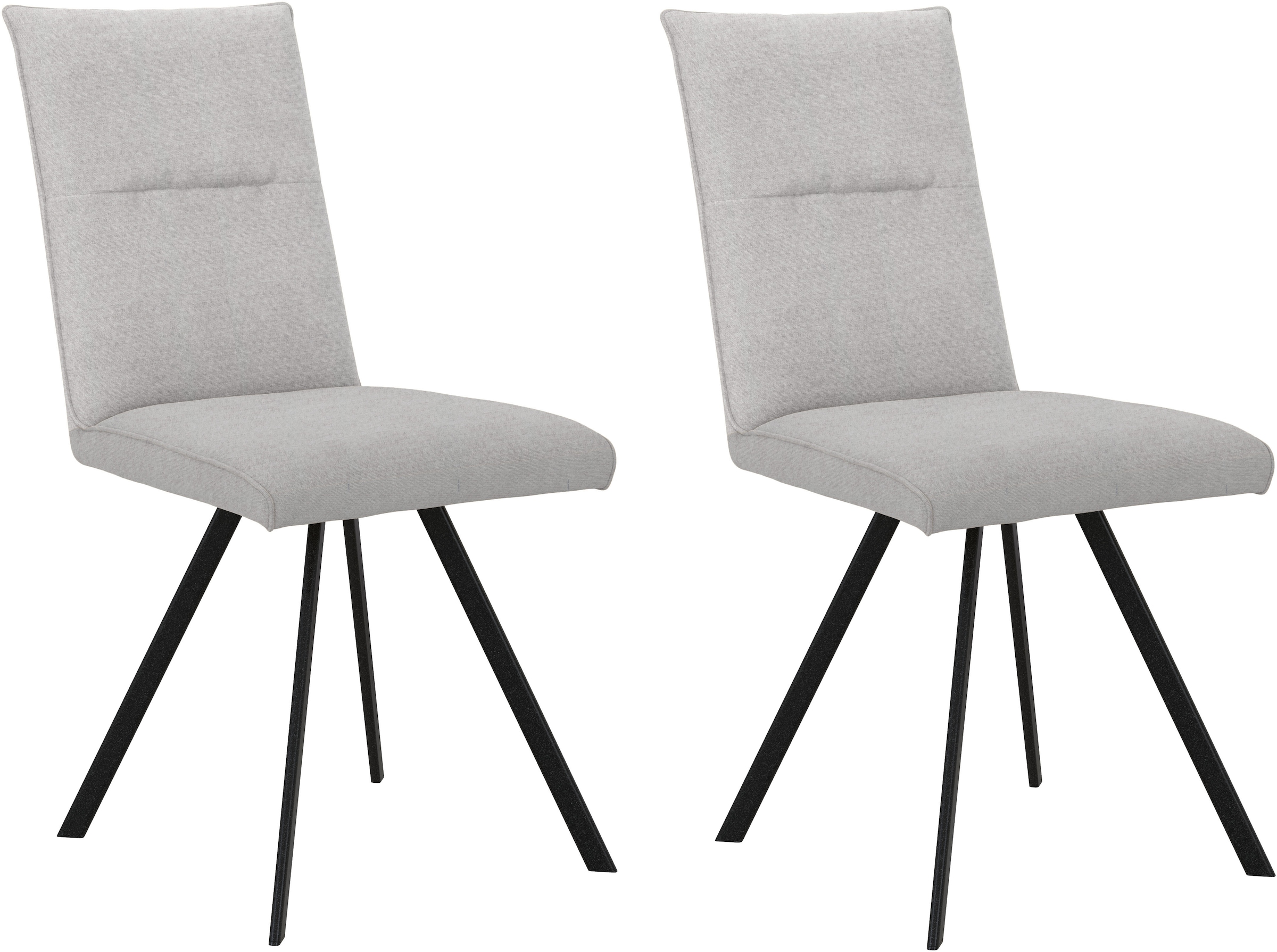 Home affaire 4-Fußstuhl »Sava«, (Set), 2 St., Chenille, Metallgestell günstig online kaufen