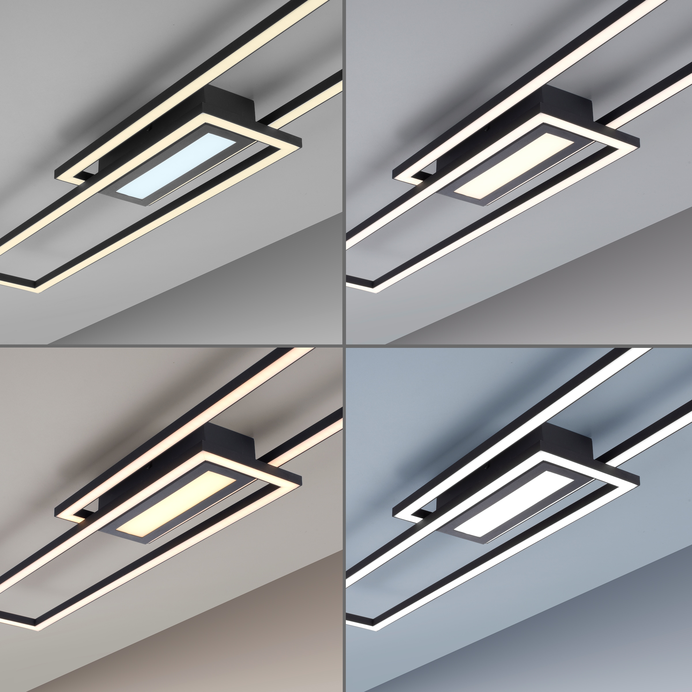 JUST LIGHT Deckenleuchte »ASMIN« LED-Board 1 Stk. Warmweiß LED, separat steuerbar (Schalter)