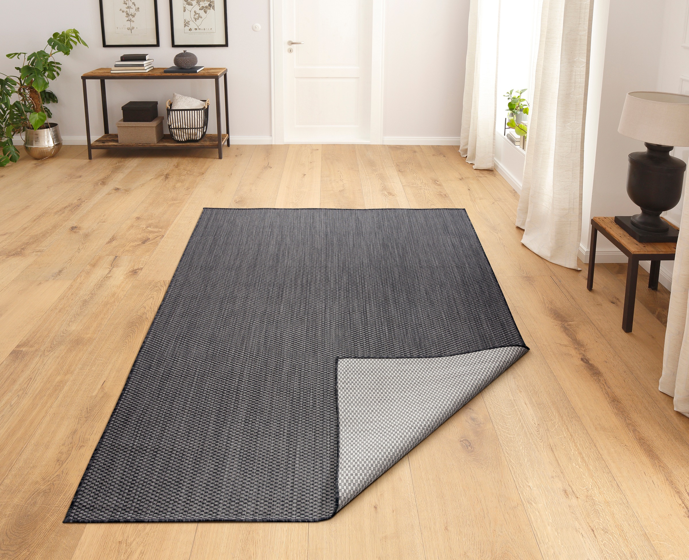 my home Teppich »Rhodos, In-und Outdoor geeignet«, rechteckig, 3 mm Höhe, S günstig online kaufen
