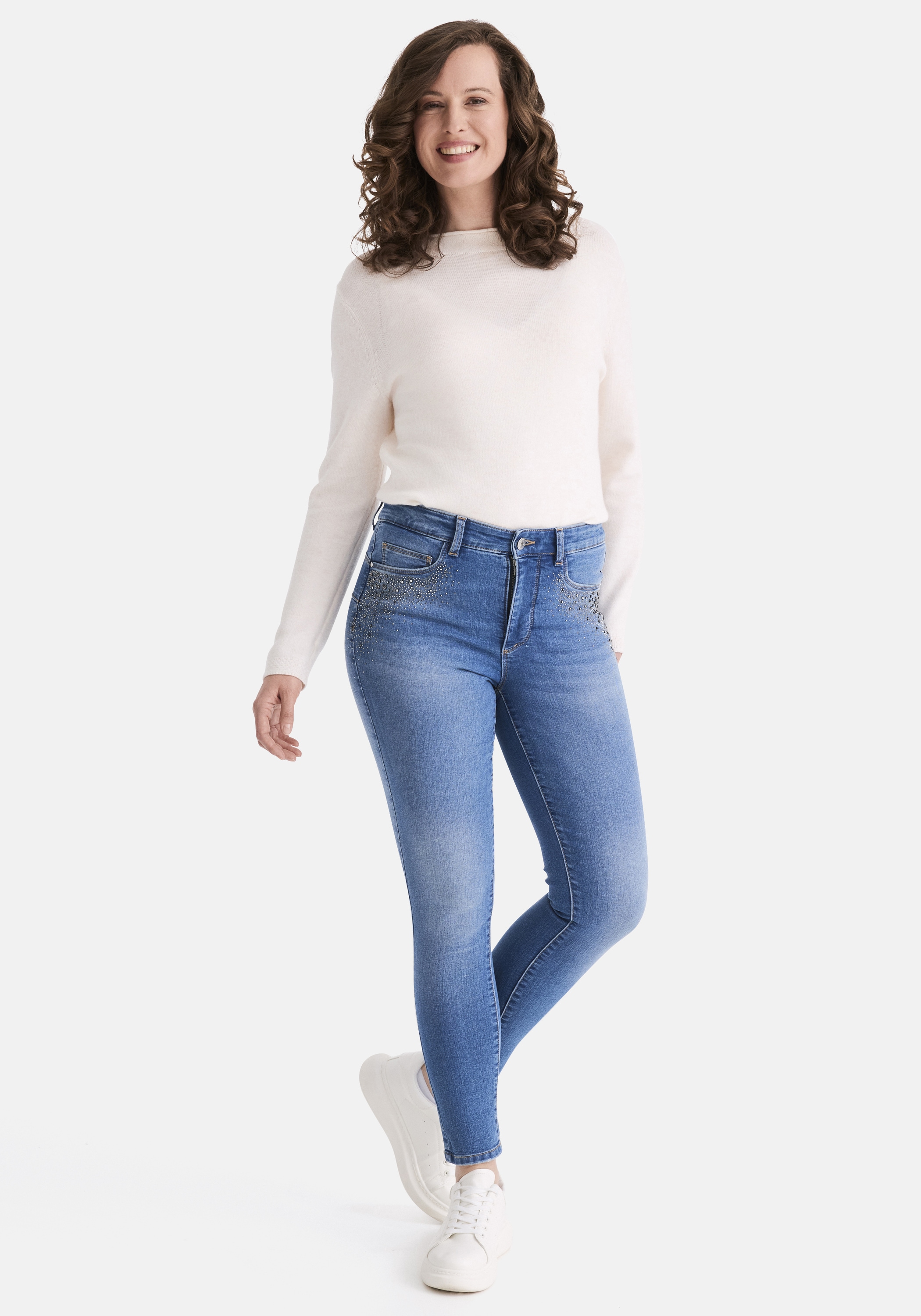 STOOKER WOMEN 5-Pocket-Jeans »Rio Colour Skinny Fit Jeans« Skinny Fit Casual Clean Wash Denim Jeans Magic Shape Effekt für Damen