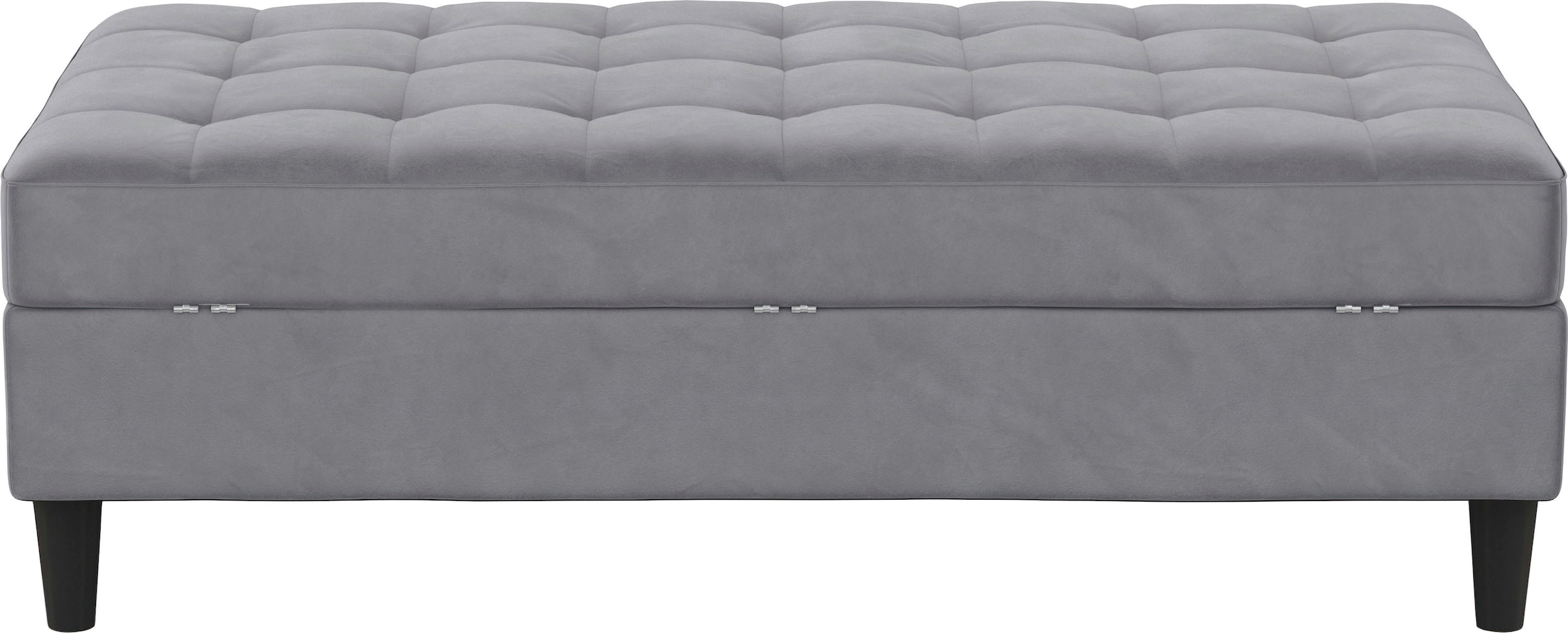 Dorel Home Stauraumhocker »Presley« Polsterhocker mit Stauraum, frei im Raum stellbar, Sitzhöhe 43 cm