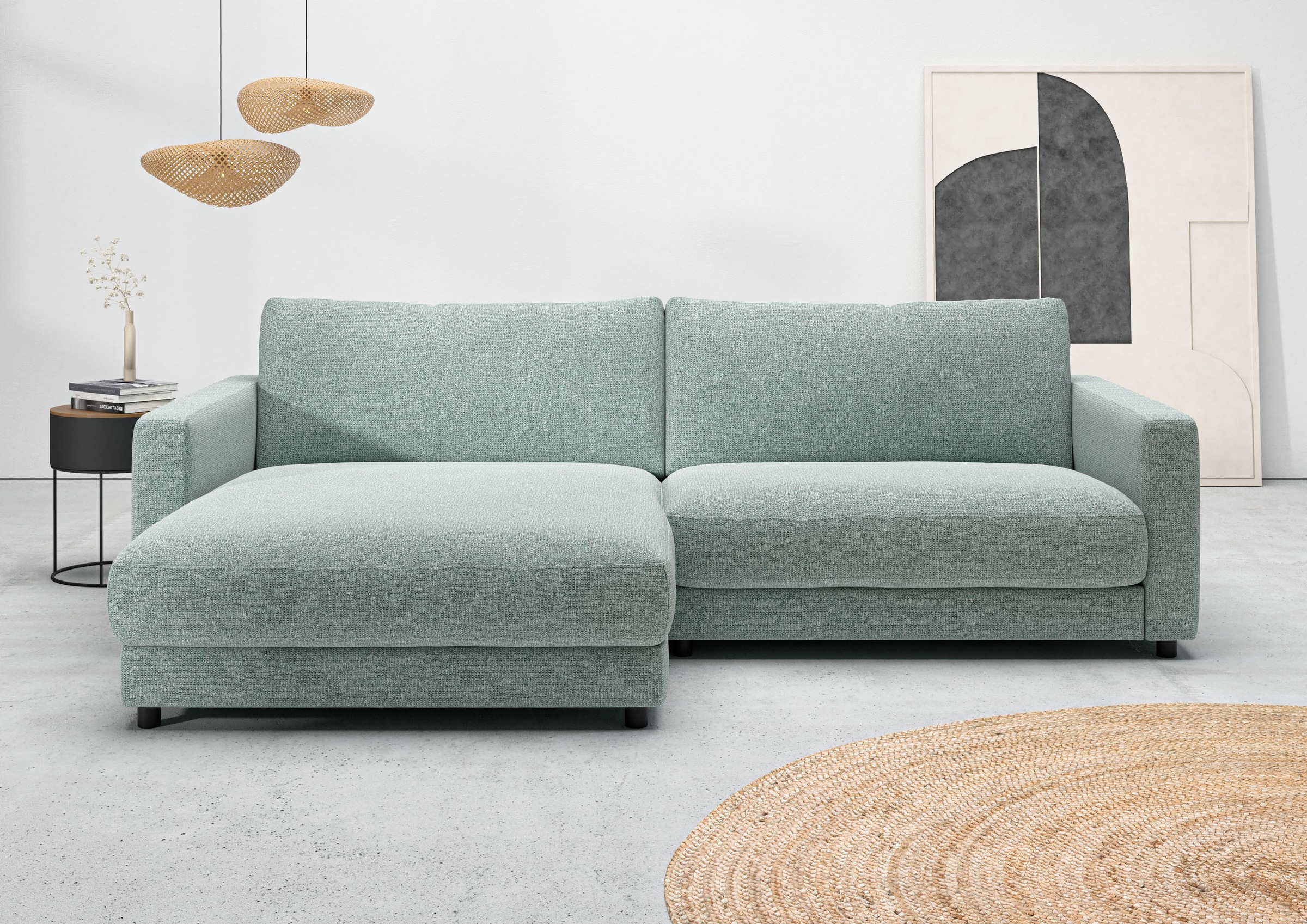 Home affaire Ecksofa »Ecksofa Jiro, L-Form, große Sitztiefe, Breite 265 cm« günstig online kaufen