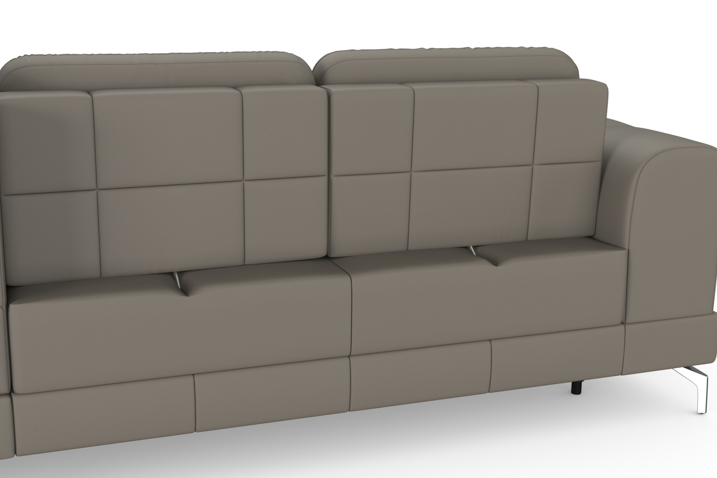 sit&more Ecksofa »Bendigo L-Form«, inklusive Sitztiefenverstellung, Bodenfreiheit 12 cm, in 2 Fußfarben