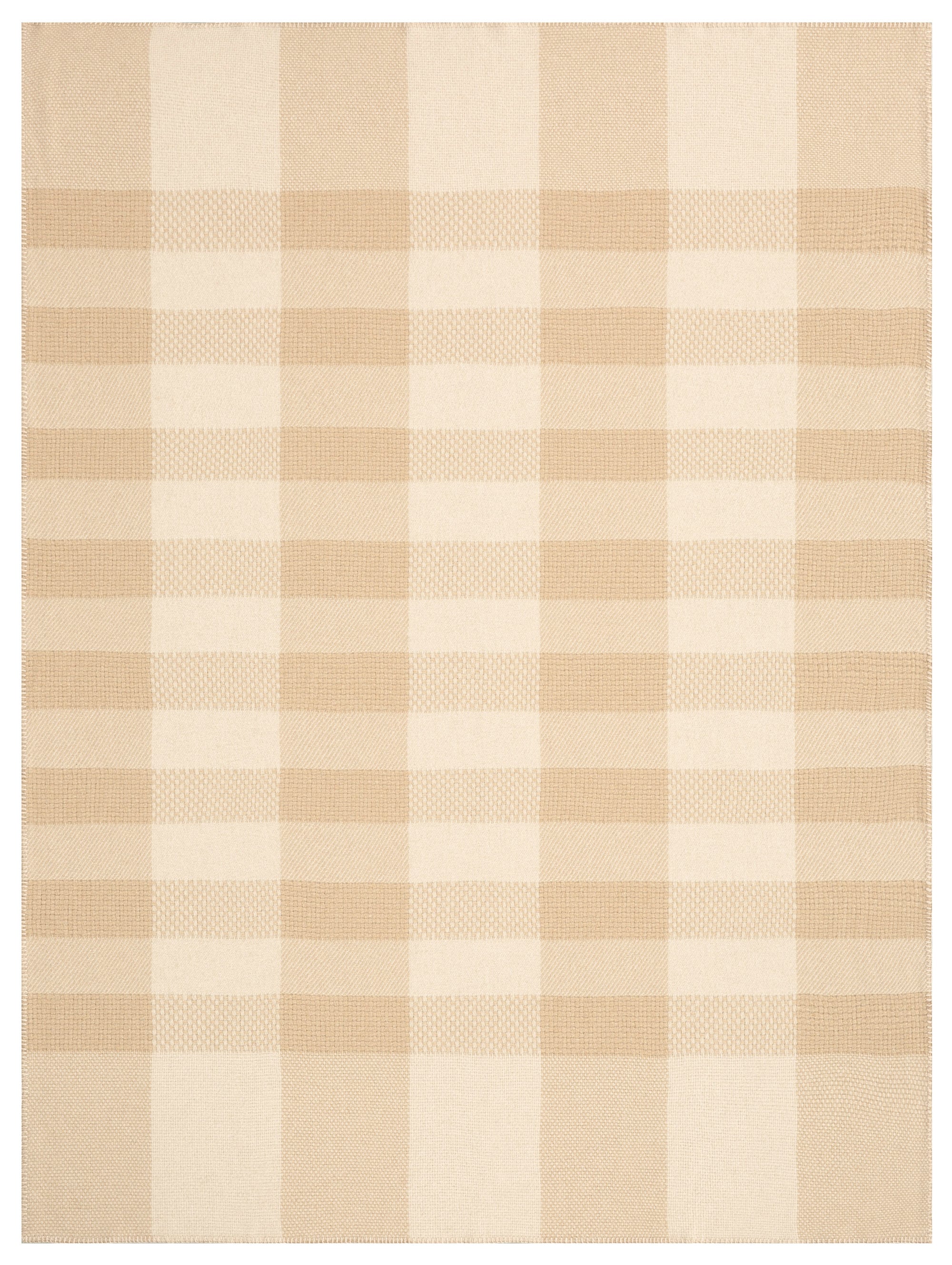 Biederlack Wohndecke »Plaid Crossweft beige« mit fühlbarer Webstruktur