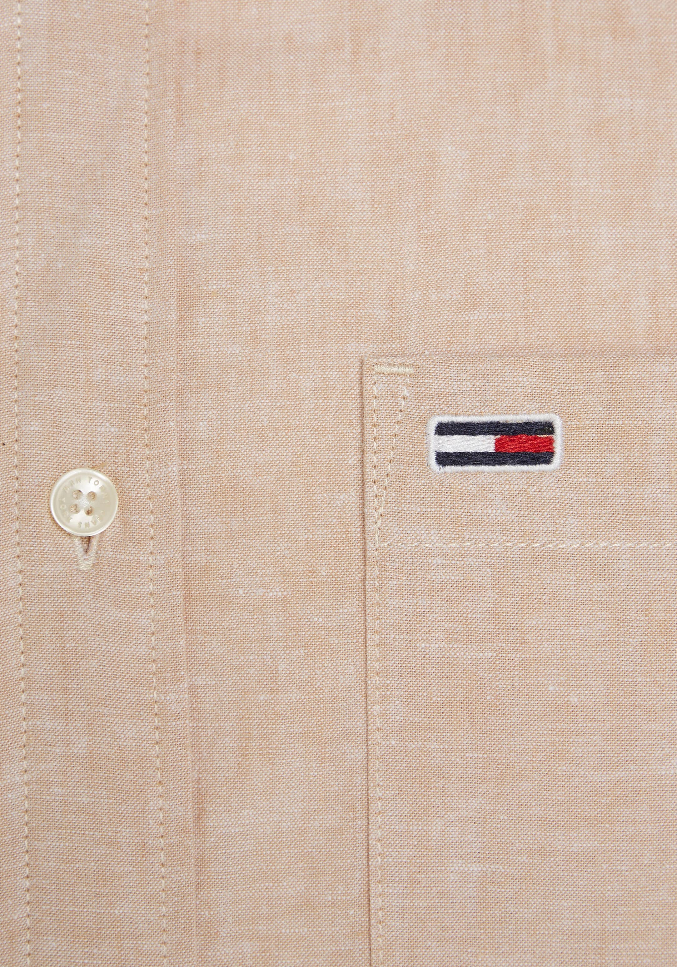 Tommy Jeans Langarmhemd »TJM REG LINEN BLEND SHIRT«
