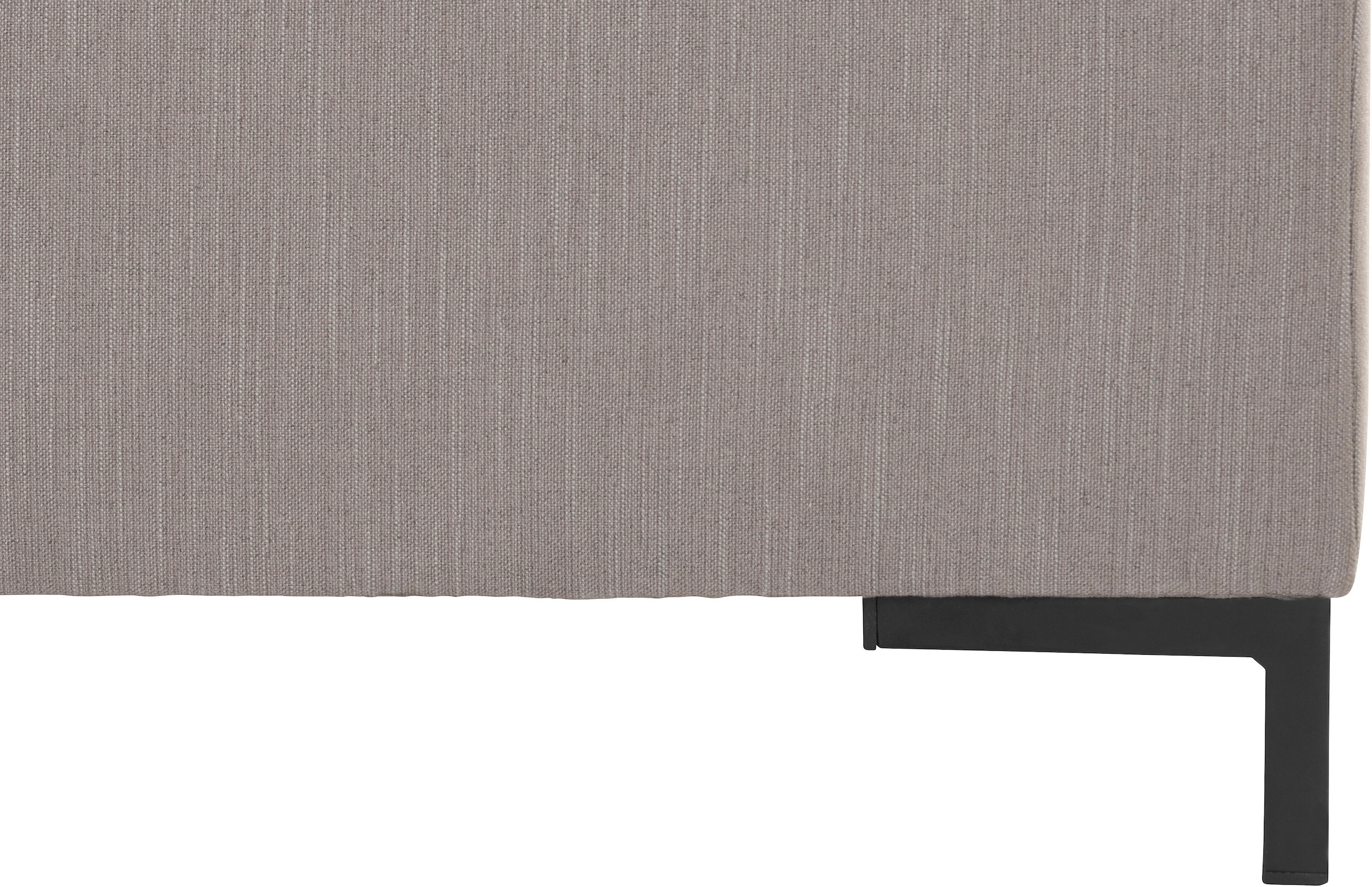 OTTO products Ecksofa »Grazzo, zeitlos und elegant, mit moderner Sitzheftung, L-Form«, hochwertige Stoffe aus recyceltem Material, Steppung im Sitzbereich