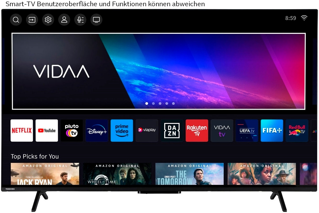 Toshiba QLED-Fernseher »55QV2463DA«, 4K Ultra HD, Smart-TV