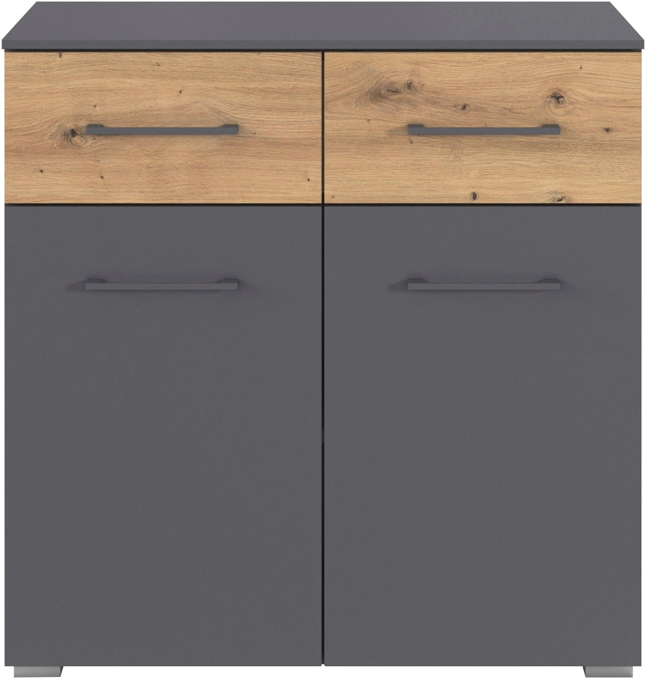rauch Kombikommode »Sideboard Kommode Schubladenkommode Türenkommode BOSTON-EXTRA« B/H/T: 80/81/42 cm,  mit 2 geräumigen Schubladen, Einlegeboden verstellbar MADE IN GERMANY