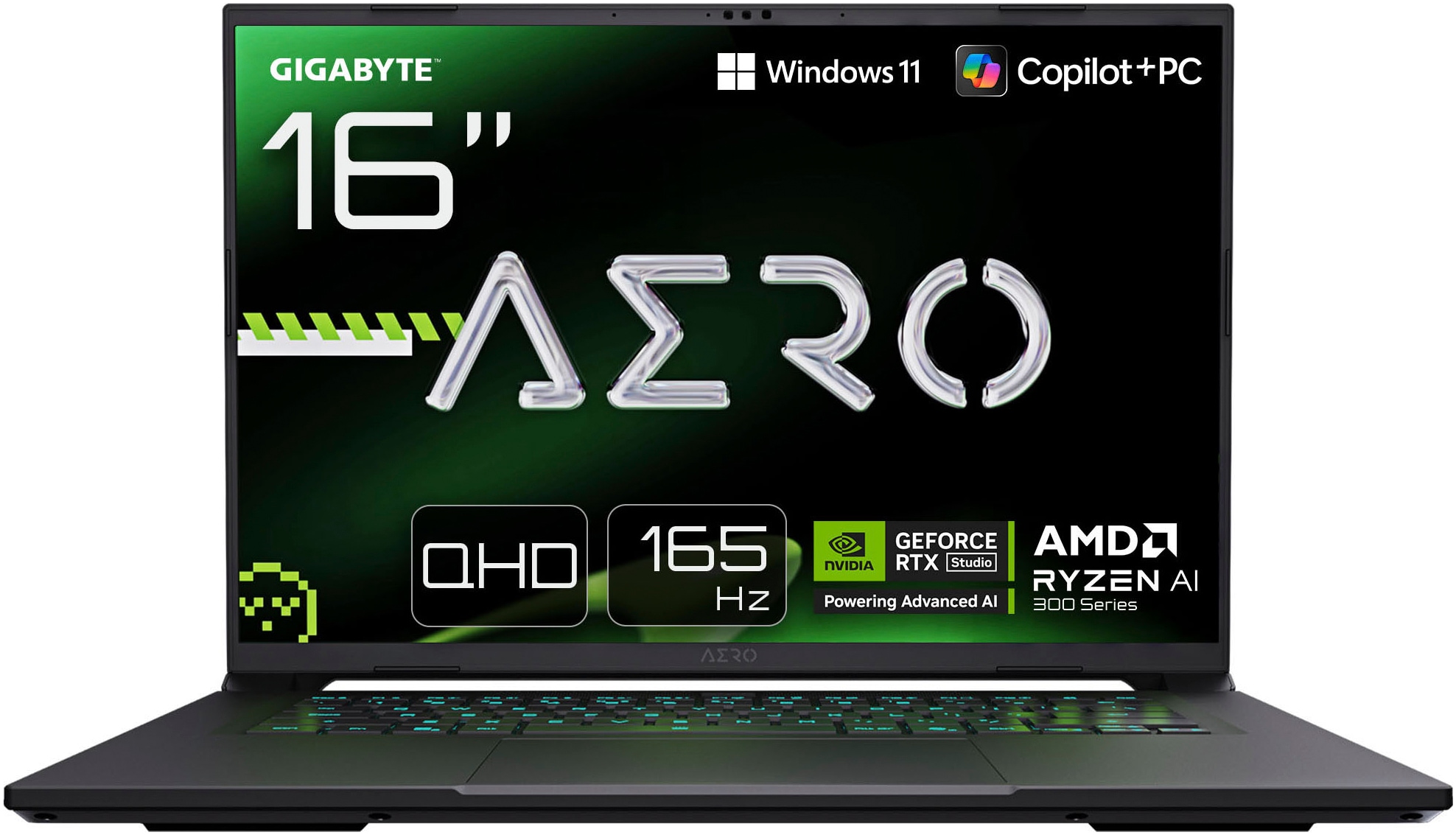 Gigabyte Gaming-Notebook »AERO X16 1VH93DEC64AH«, 40,6 cm, / 16 Zoll, AMD, Ryzen™ AI 7, GeForce RTX 5060, 1000 GB SSD
