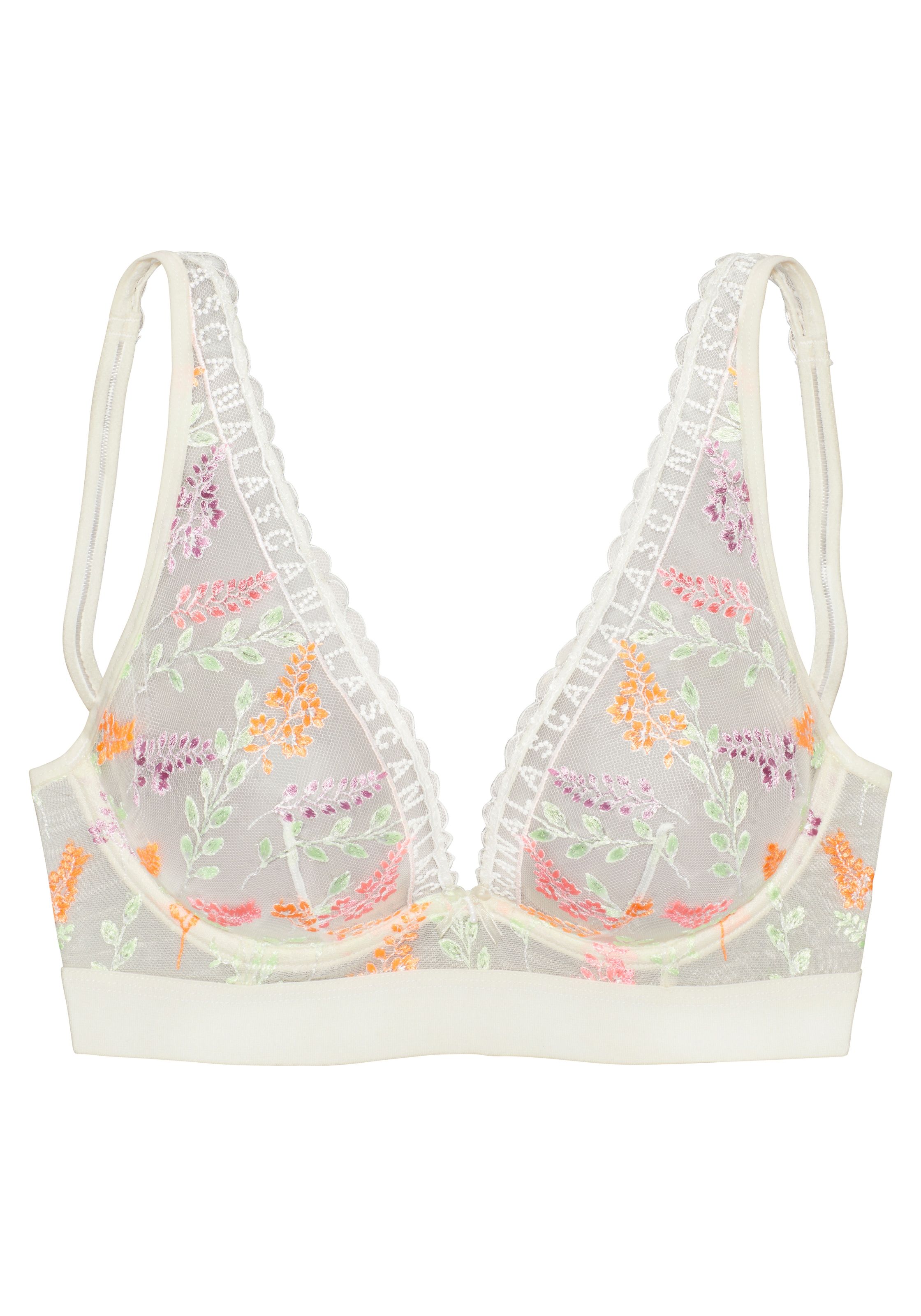 LASCANA Bügel-BH, mit zarter, glänzender Blumenstickerei, sexy Dessous