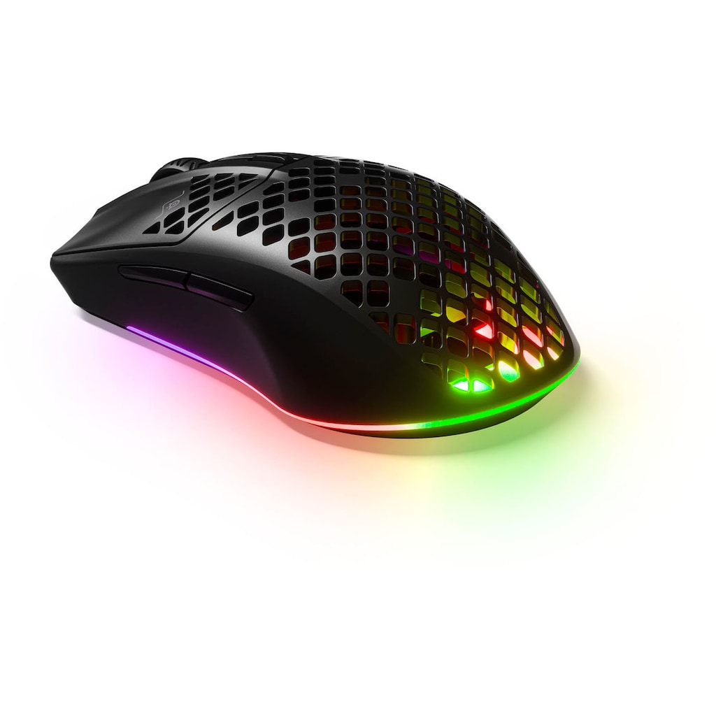 SteelSeries Maus »Aerox 3 Wireless (2022) Onyx«, RF Wireless-Bluetooth