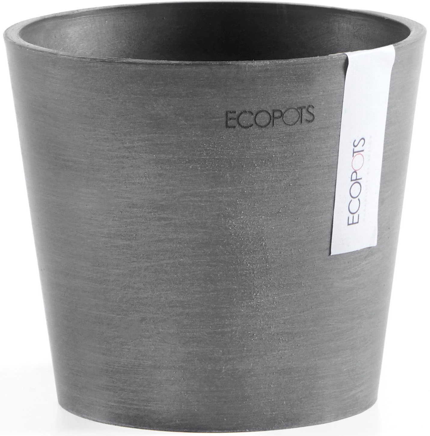 ECOPOTS Blumentopf »AMSTERDAM Mini Grey« BxTxH: 13x13x11,4 cm