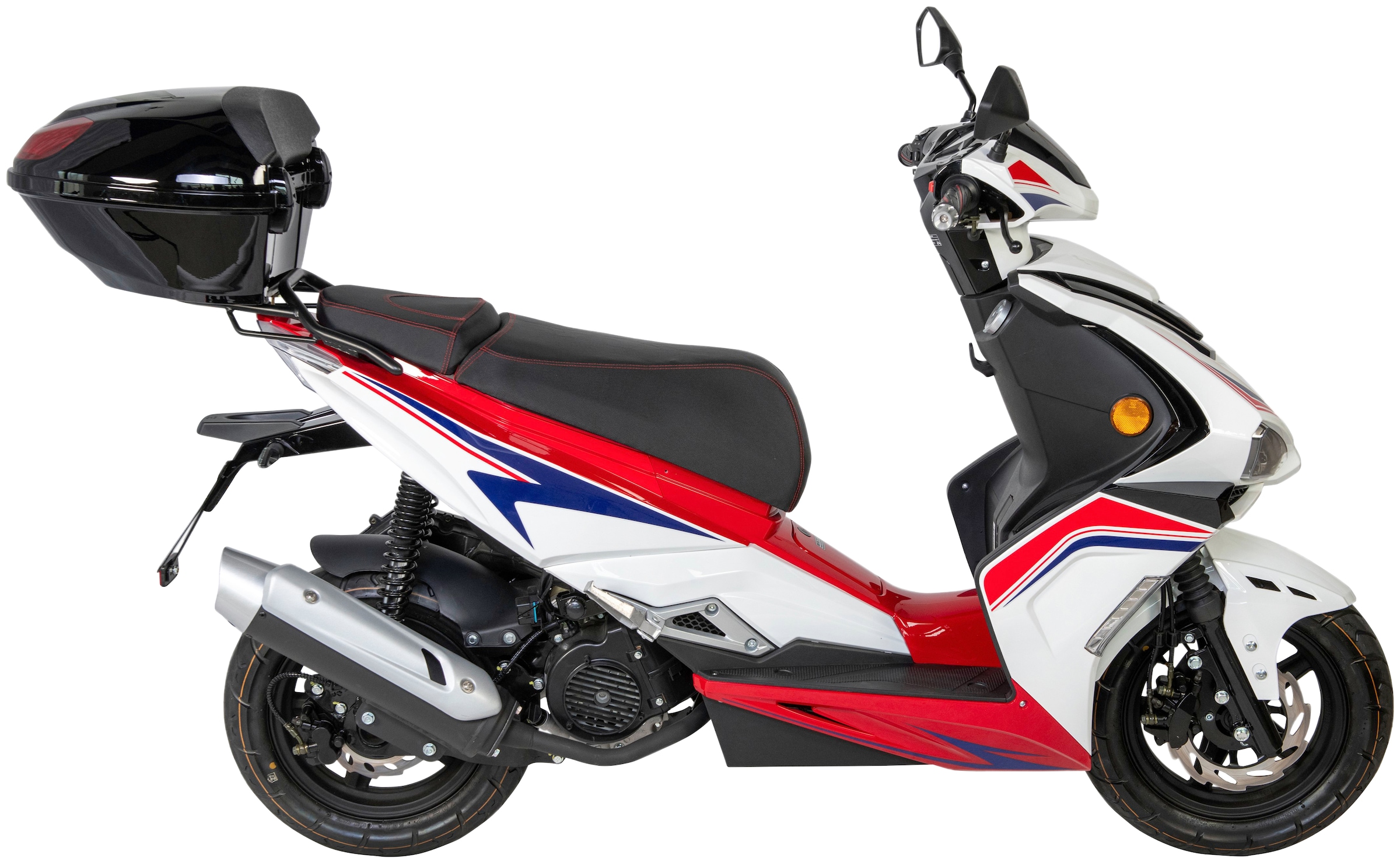 GT UNION Motorroller »Striker 125« 124,6 cm³ 85 km/h Euro 5 8,84 Set, mit Topcase,  Luftgekühlter Motor