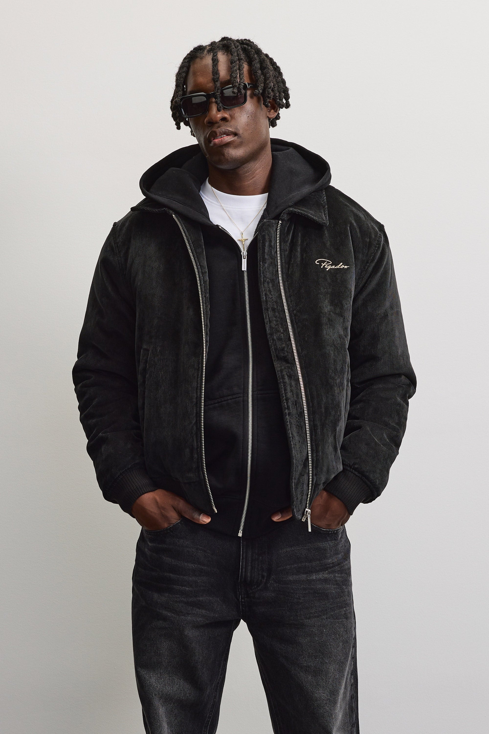 PEGADOR Bomberjacke »CLUSONE CORD BOMBER JACKET« Kunstfaser, regular fit