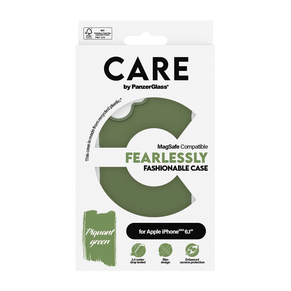 CARE by PanzerGlass Handyhülle »Fashionable Case für Apple iPhone 16«, Backcover, Schutzhülle, Handyschutzhülle, Case, Schutzcase, stoßfest