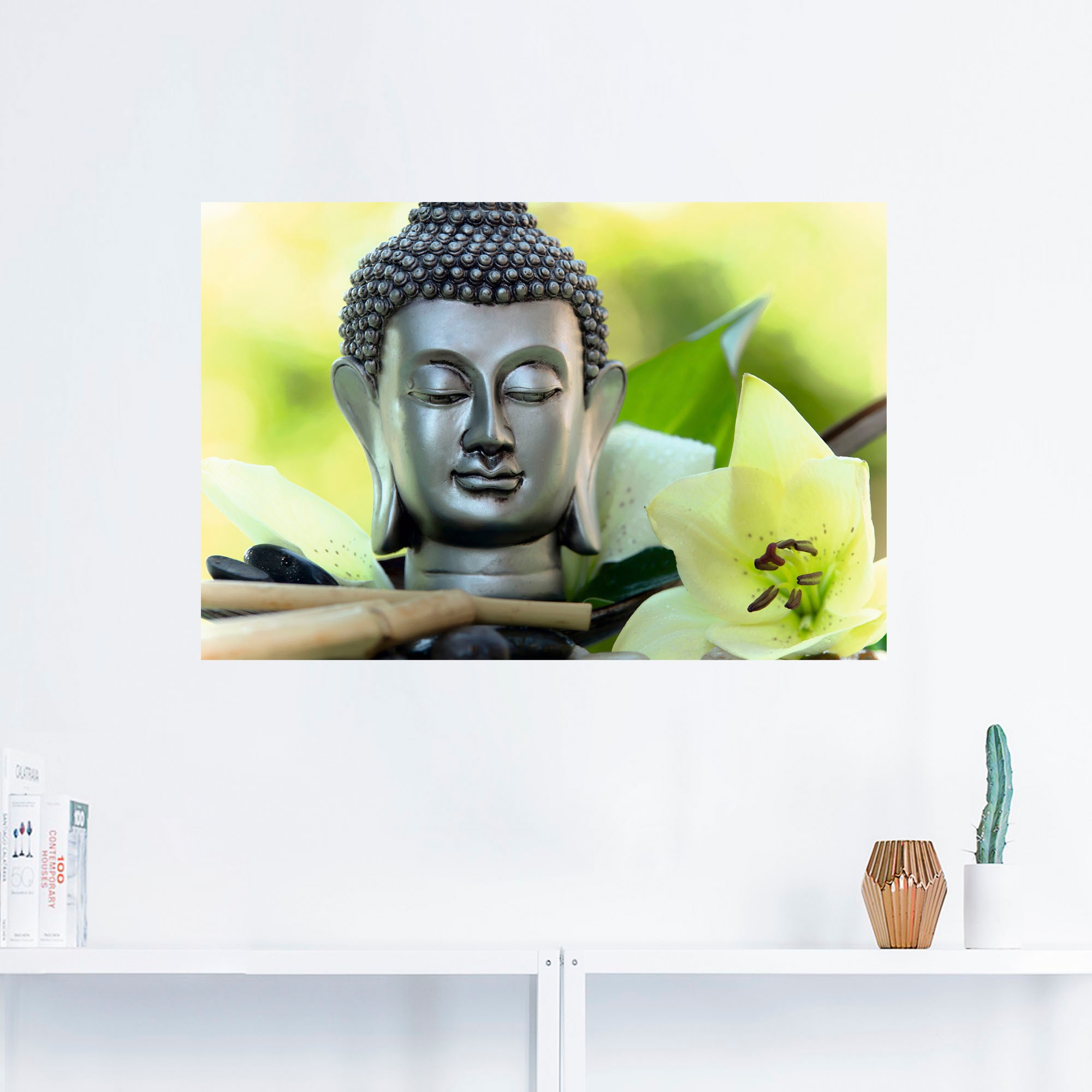 Artland Wandbild »Entspannung und Ruhe mit Buddha«, Buddhismus, (1 St.), al günstig online kaufen