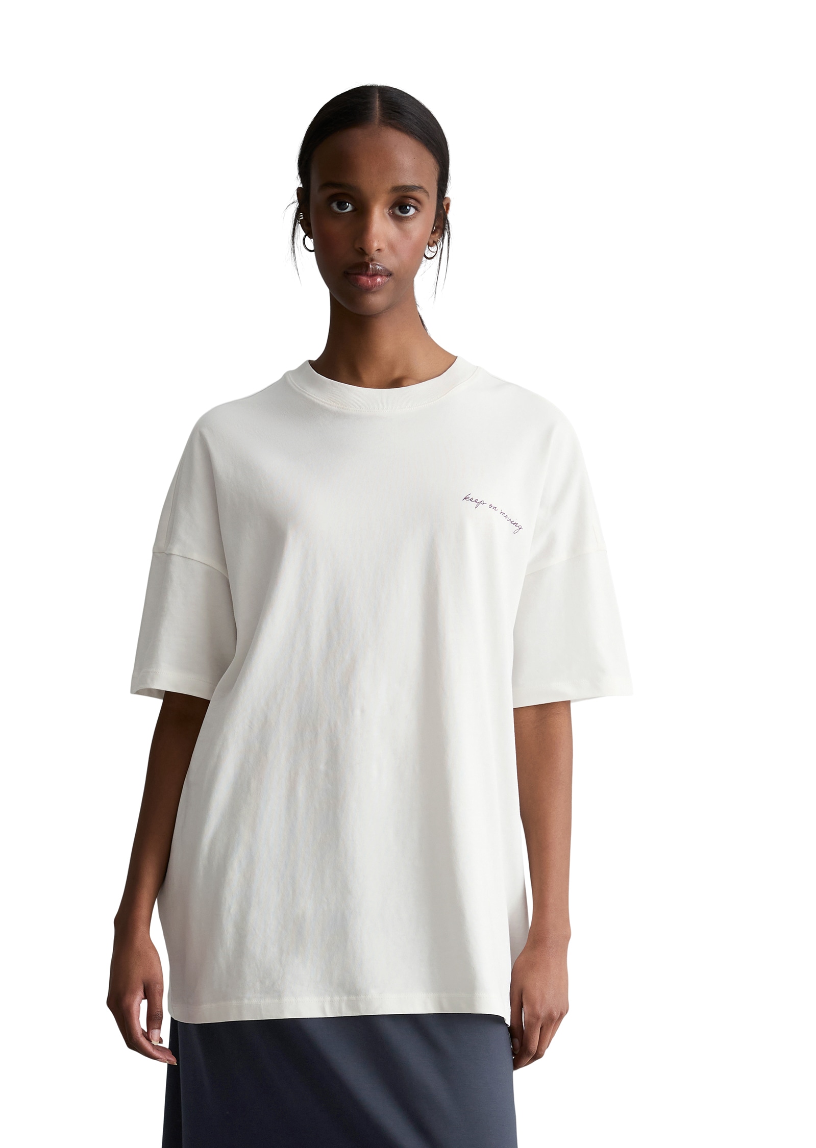 Marc O'Polo DENIM T-Shirt oversized aus Heavy Jersey, großer Rückenprint