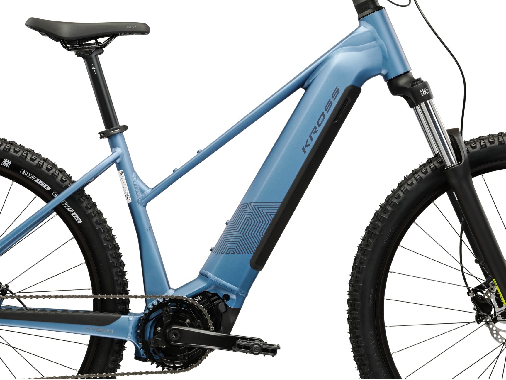 Kross »Damen Influx Hybrid 1.0 20Ah/720Wh 29 Zoll blau 9 Gänge 2026« 9 Gang Shimano CUES U4000 Schaltwerk Kettenschaltung Mittelmotor 250 W