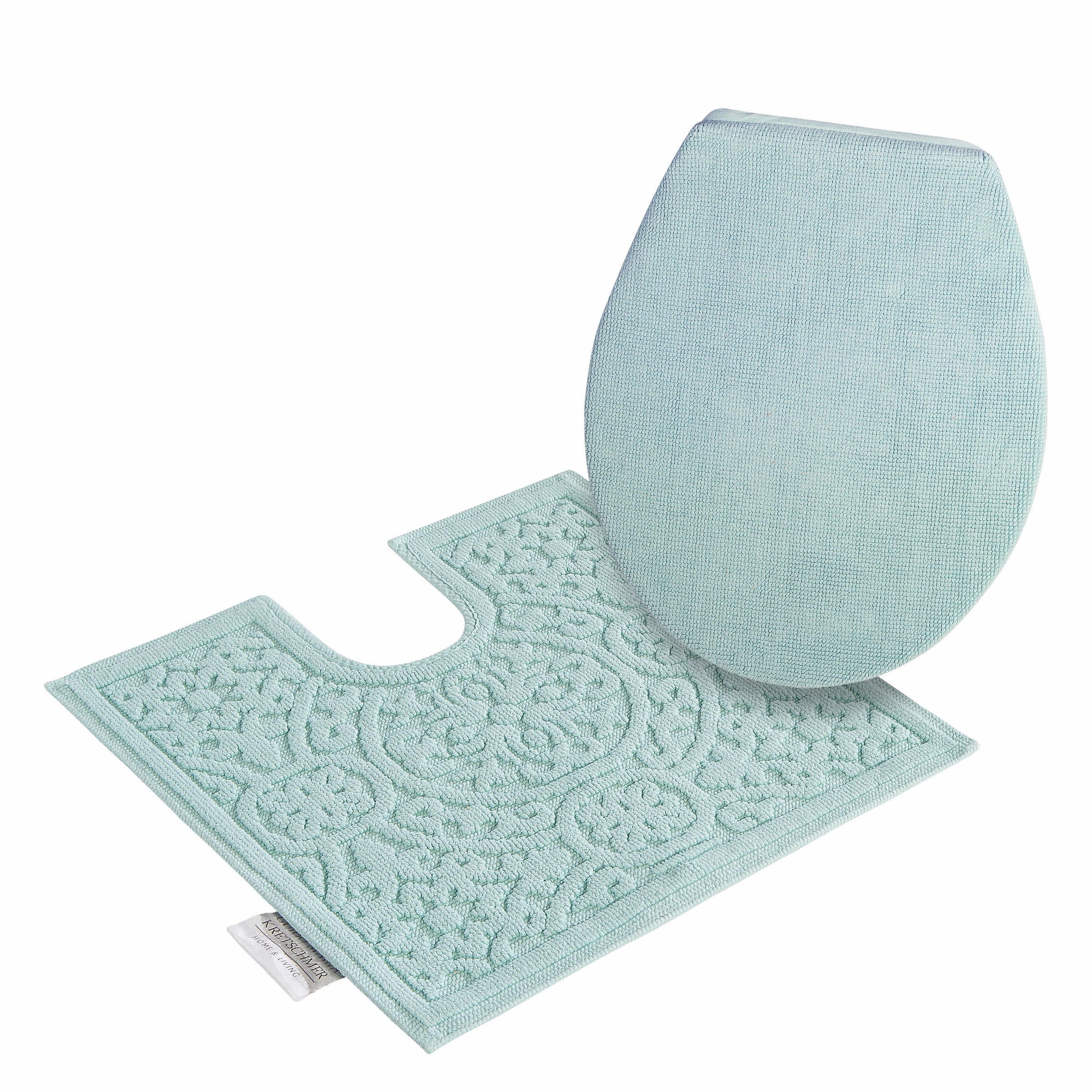 Guido Maria Kretschmer Home&Living Badematte »Garden Pastels«, rutschhemmend beschichtet, fußbodenheizungsgeeignet-schnell trocknend-strapazierfähig, Badteppich, Hoch-Tief-Effekte, auch als 2 tlg. Set erhältlich