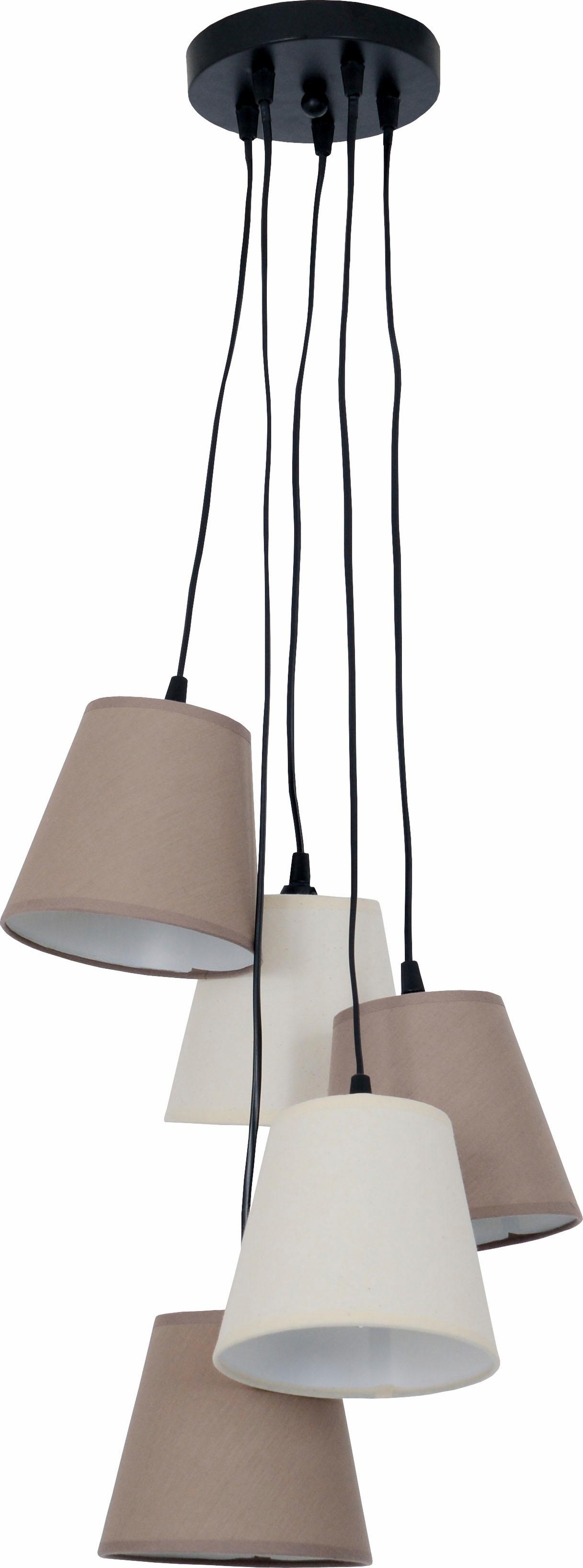 näve Pendelleuchte »Boho«, 5 flammig, Leuchtmittel E14   ohne Leuchtmittel, günstig online kaufen