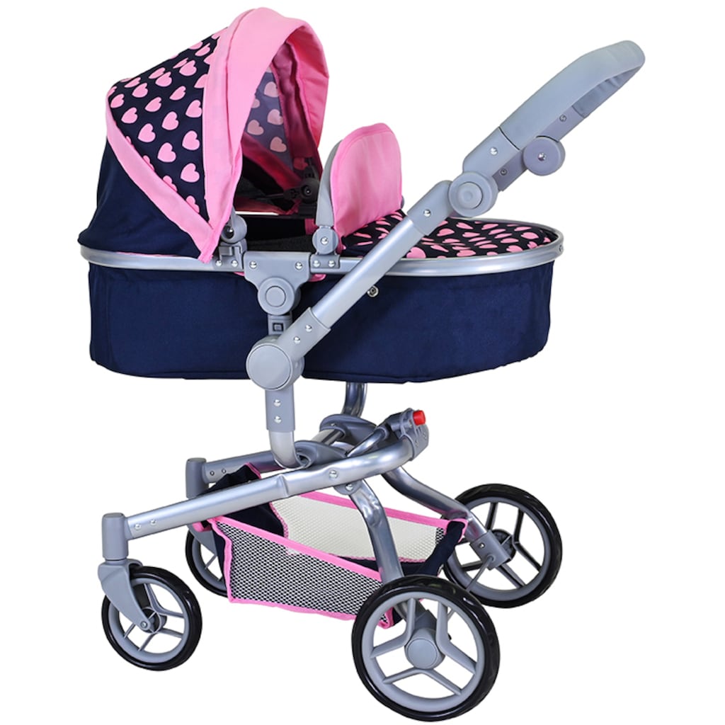 Knorrtoys® Kombi-Puppenwagen »Boonk - Pink Hearts«