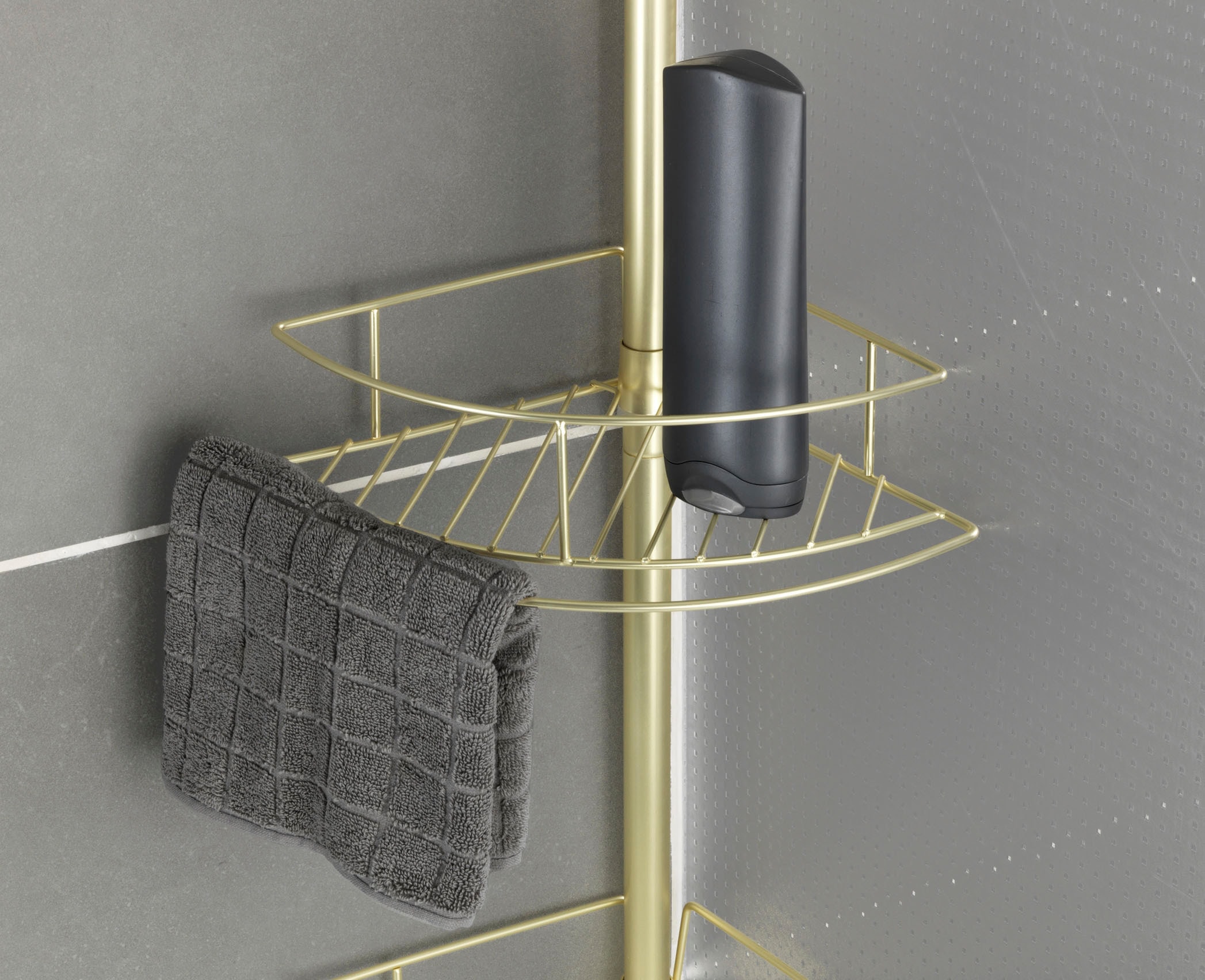 WENKO Teleskopregal »Dolcedo«, Eckregal mit 4 Ablagen, höhenverstellbar 65-275 cm