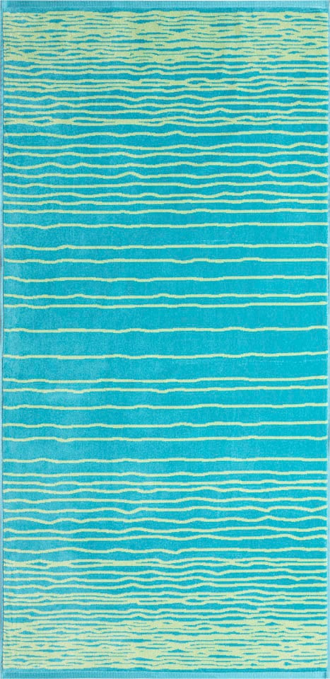 Egeria Strandtuch »Ripples«, (1 St., Strandtuch 75 x 160 cm), Velours mit S günstig online kaufen