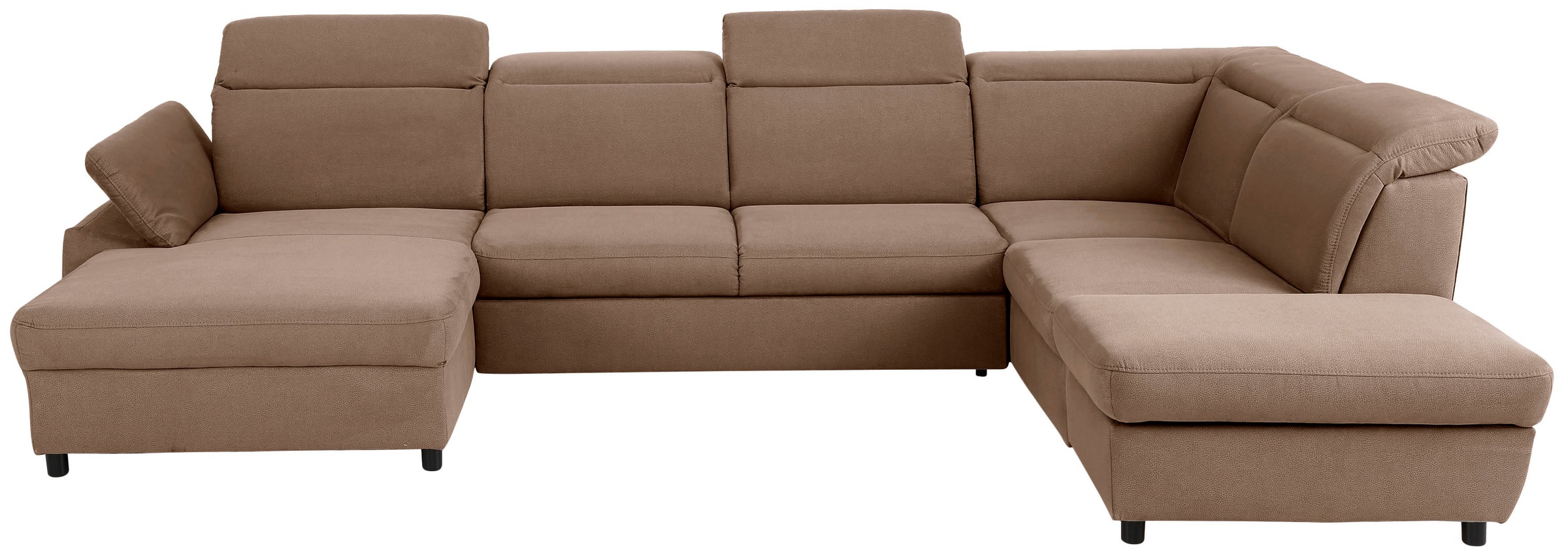 Home affaire Wohnlandschaft »Mauritius U-Form« mit Kopfteil- und Armlehnver günstig online kaufen